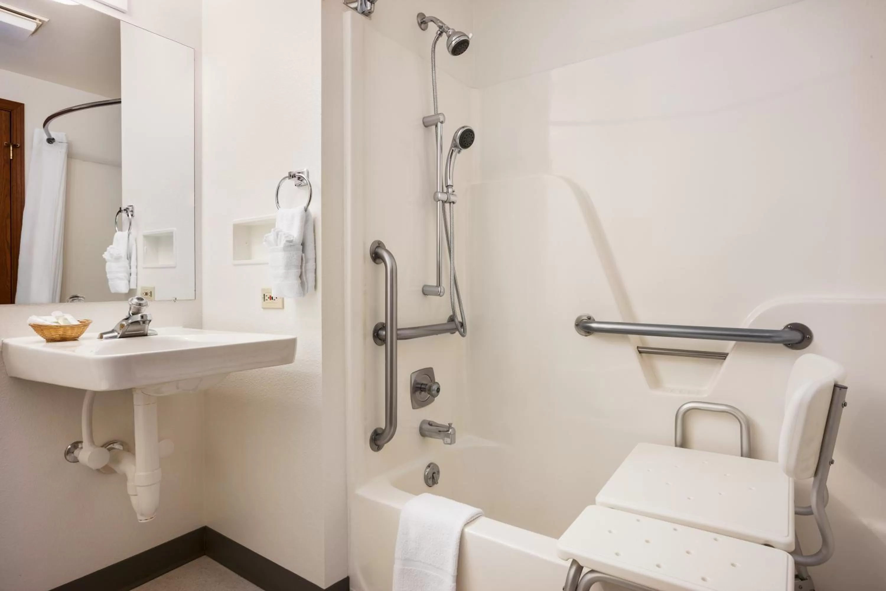 Bathroom in Super 8 by Wyndham Cody