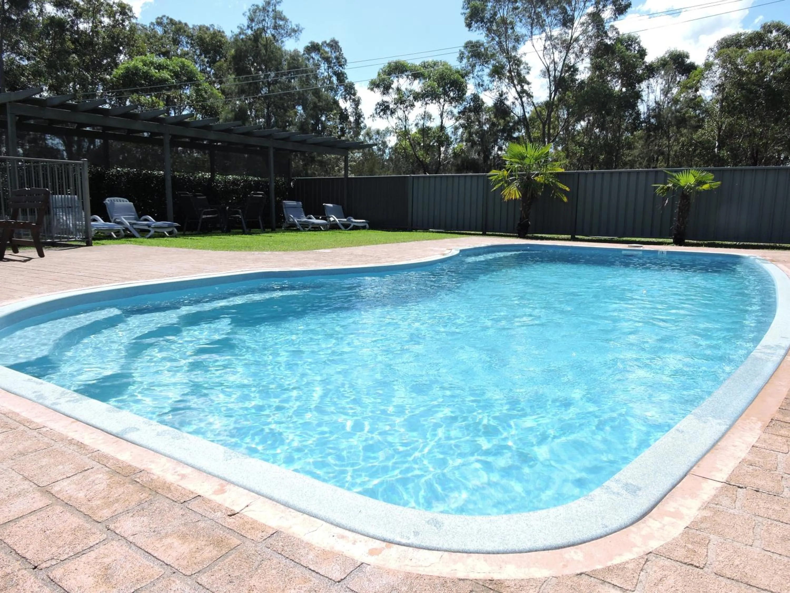 Swimming pool in Hermitage Lodge