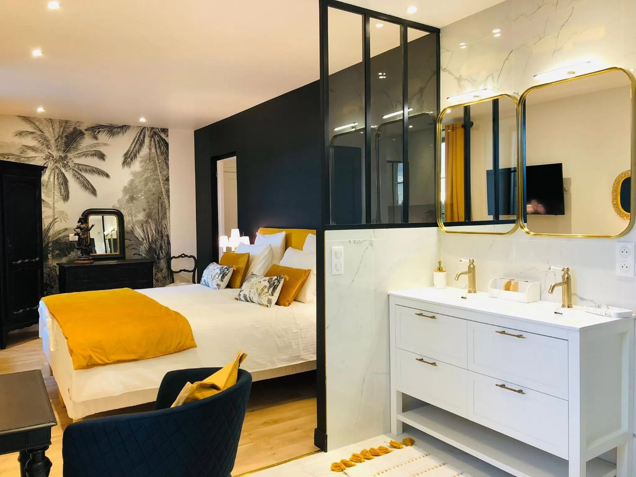 Bed in La plaine de l'Angelus