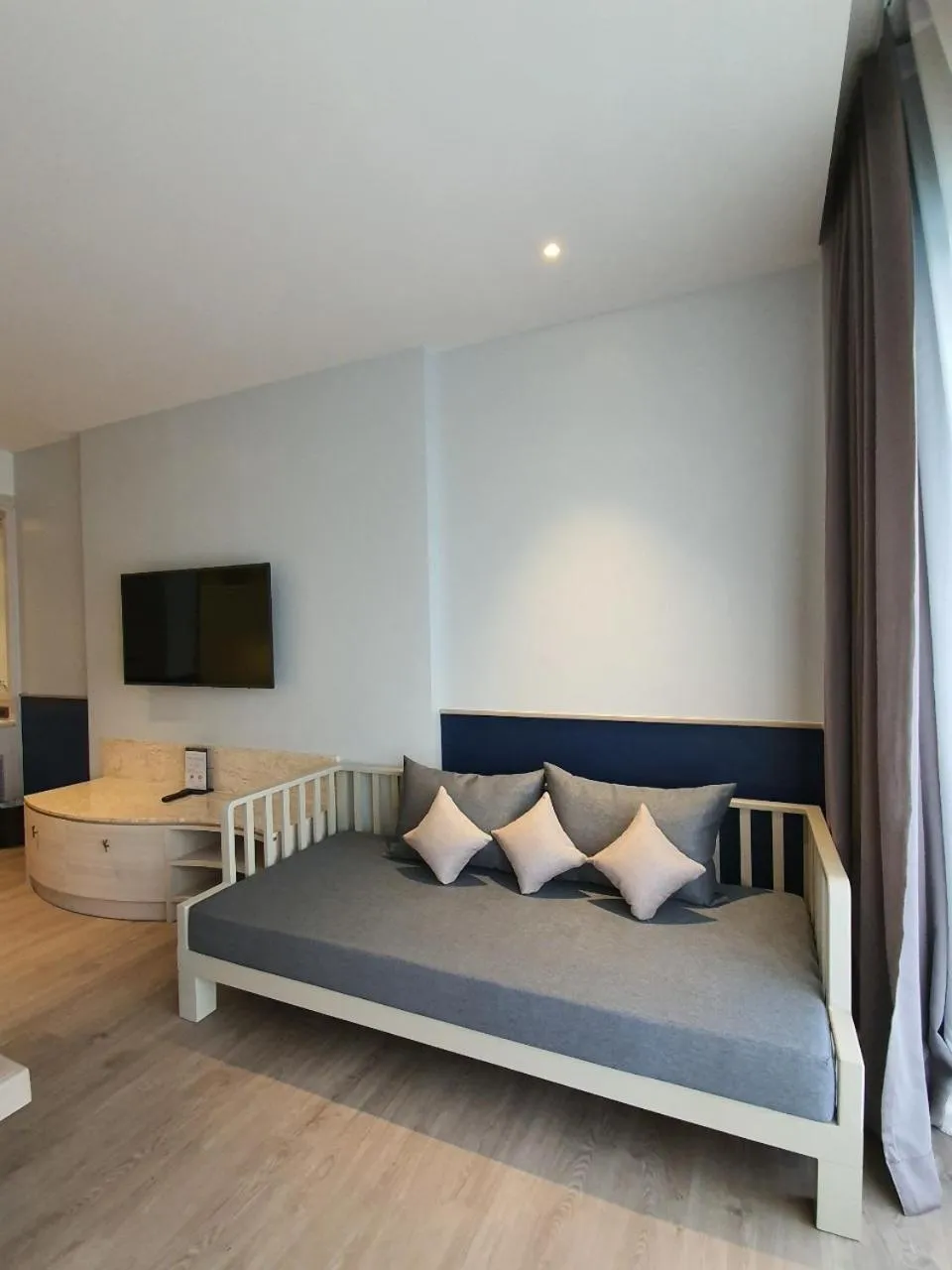 Seating area, Bed in Seabed Grand Hotel Phuket - SHA Extra Plus