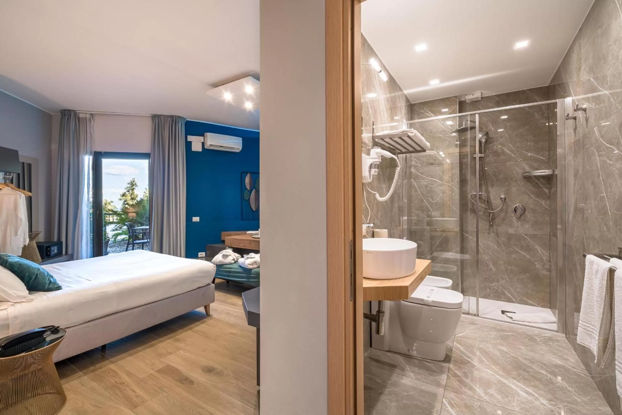 Bed in Taormina Palace Hotel