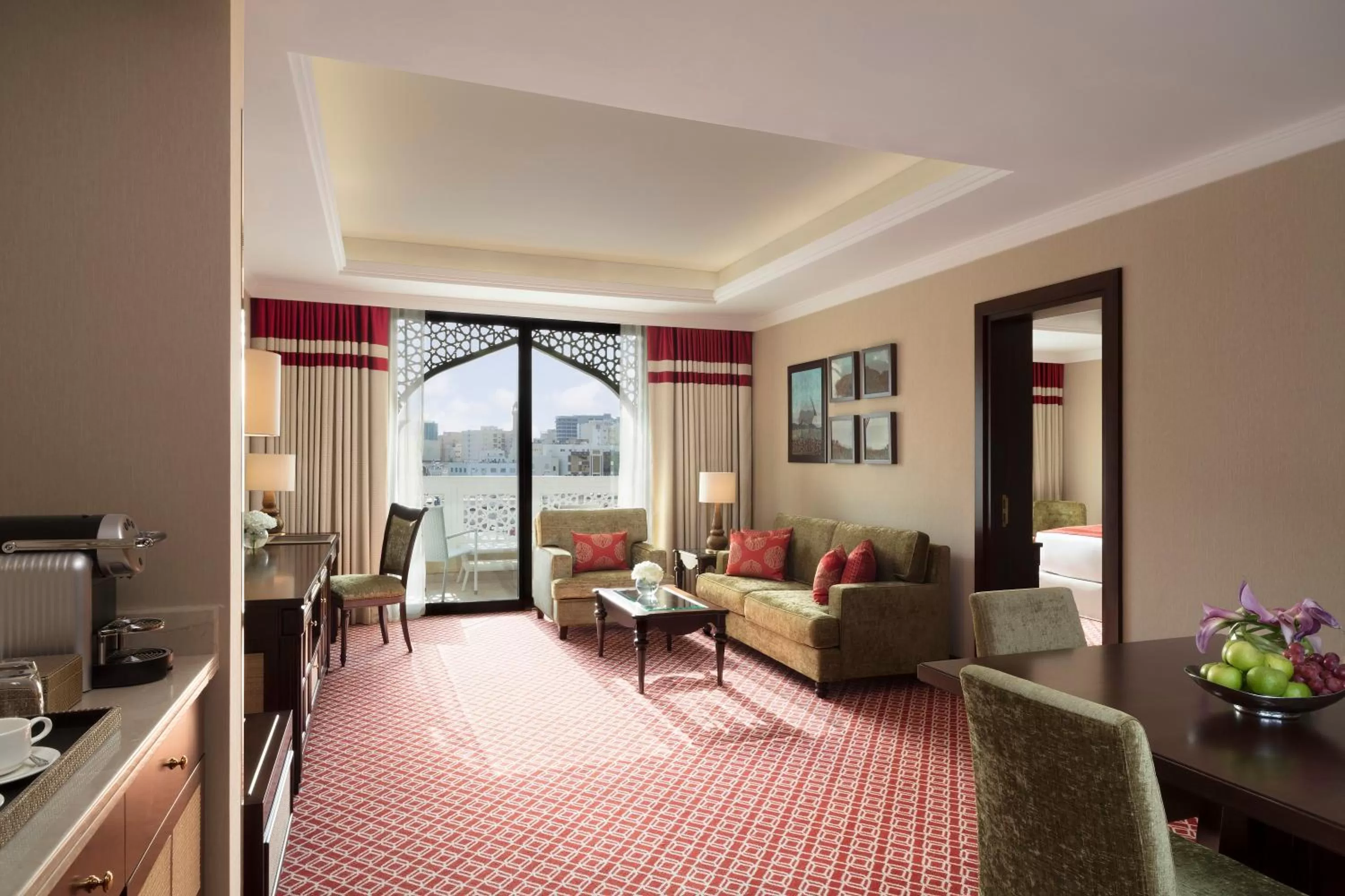 Living room in Al Najada Doha Hotel by Tivoli