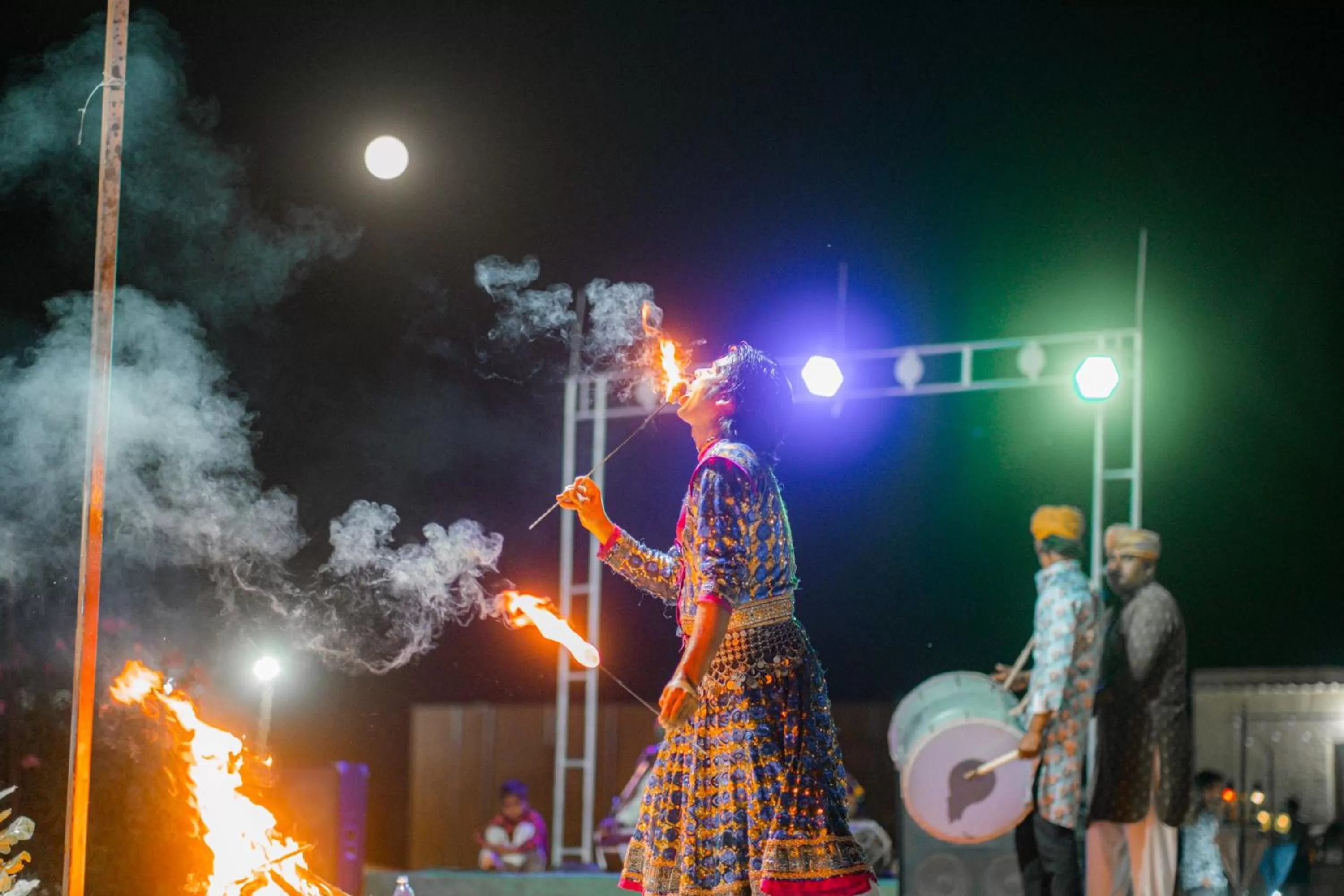 Night in Bhati Desert Camp Sam