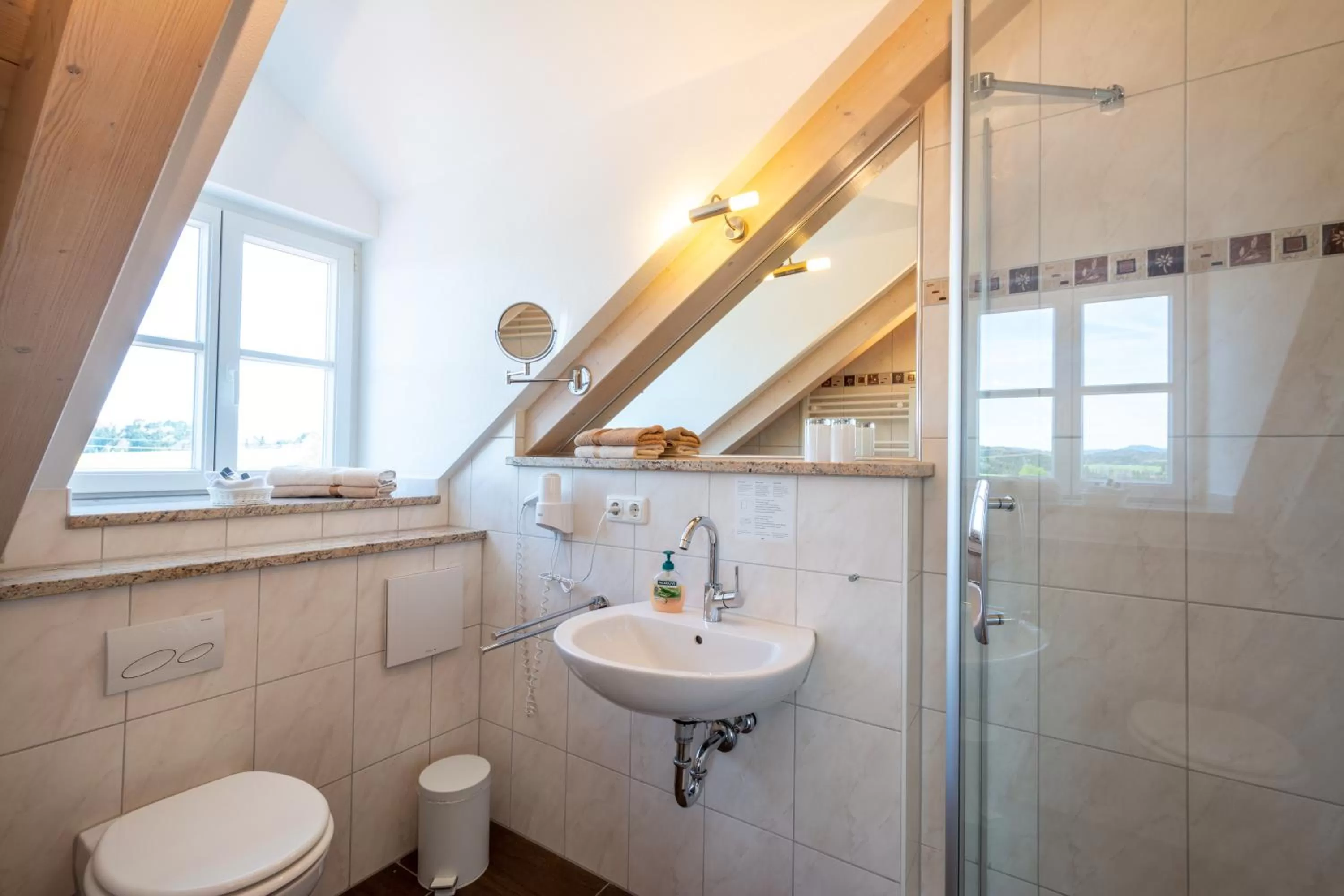 Shower in Boutique Hotel Angerer