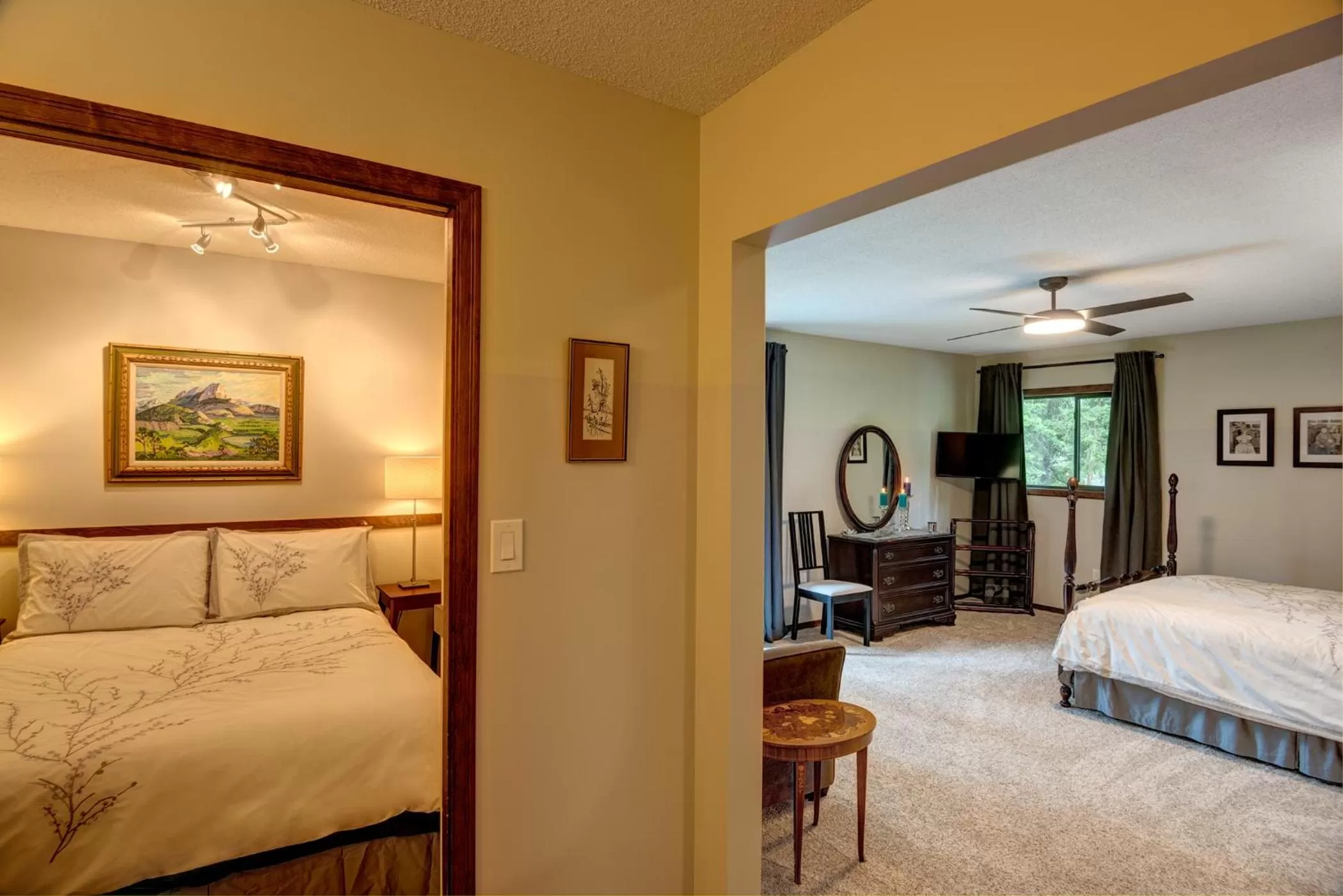 Bed in Misty Meadows B and B