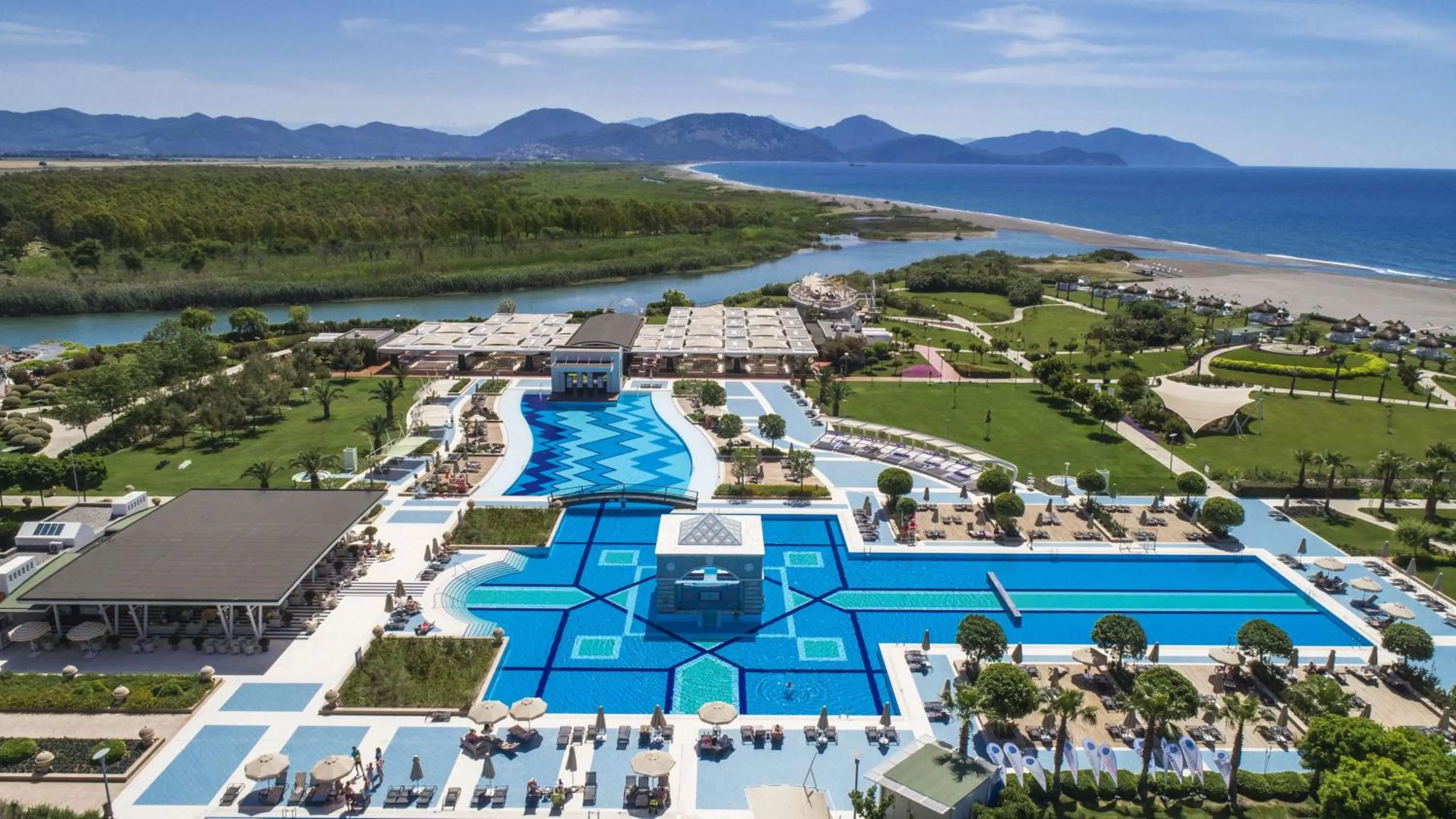 Pool view in Hilton Dalaman Sarigerme Resort & Spa