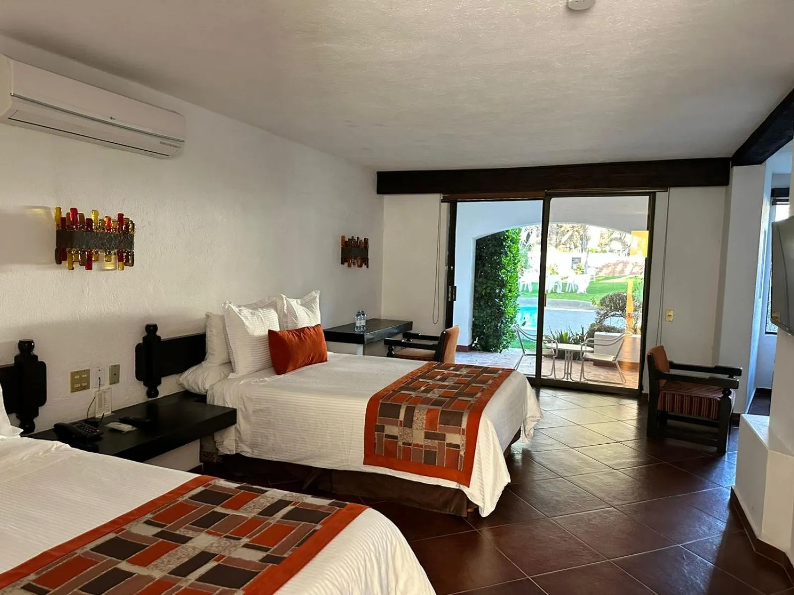 Bed in Hotel Hacienda Taboada (Aguas Termales)