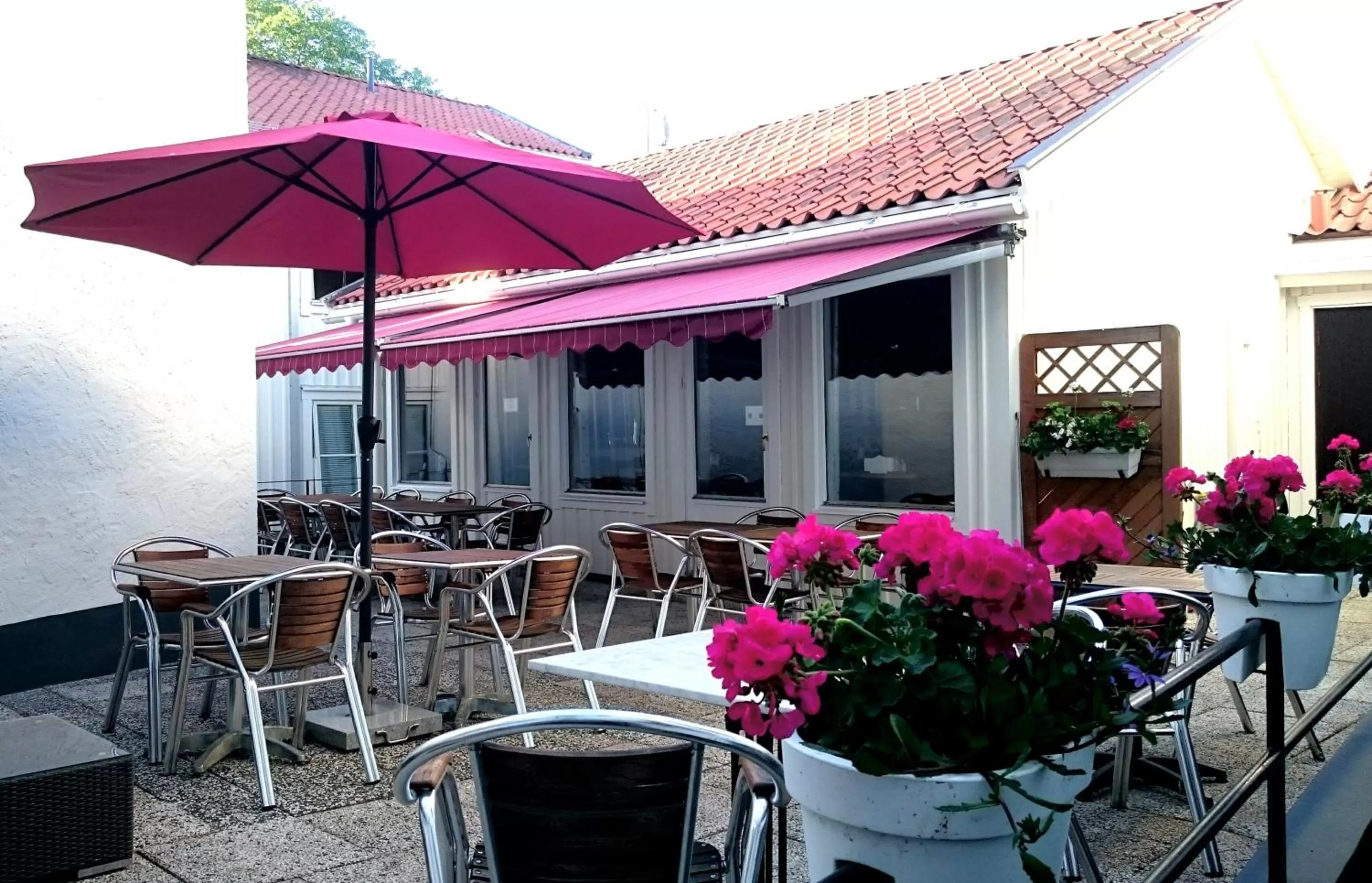 Patio in Best Western Centralhotellet