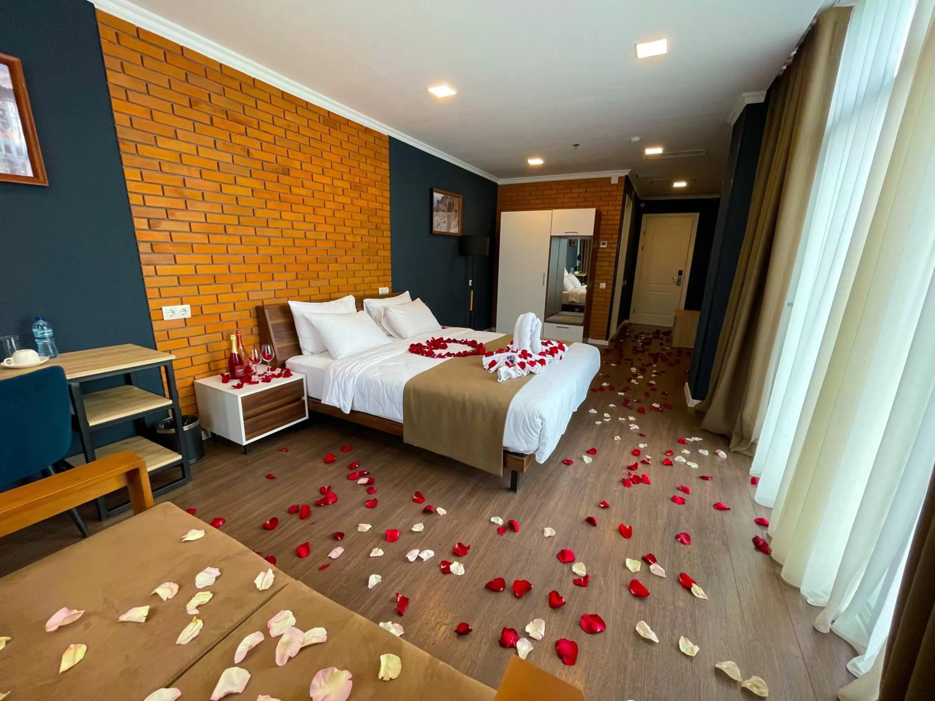 Bed in Bricks Hotel Tbilisi