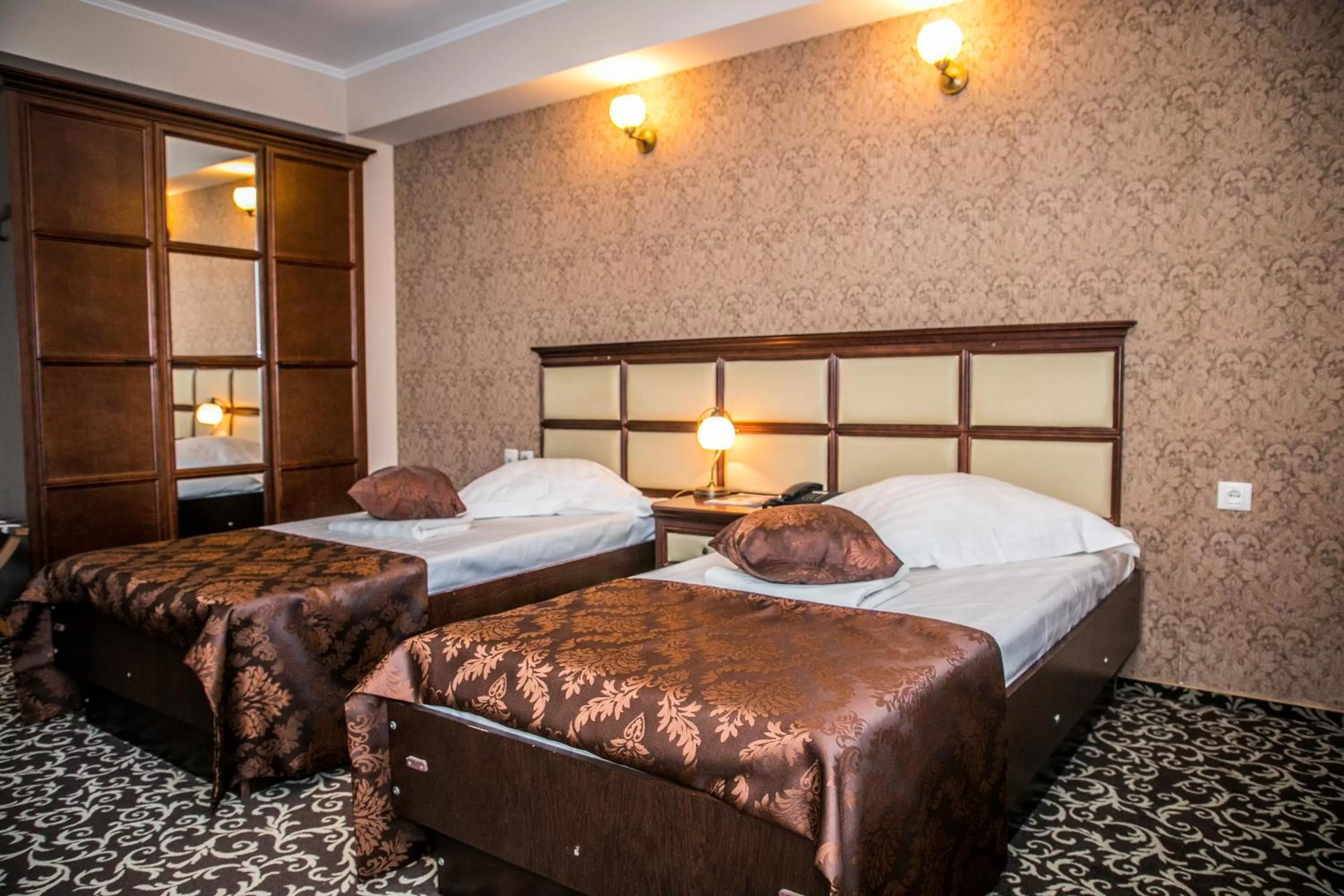 Bed in Hotel Megalos