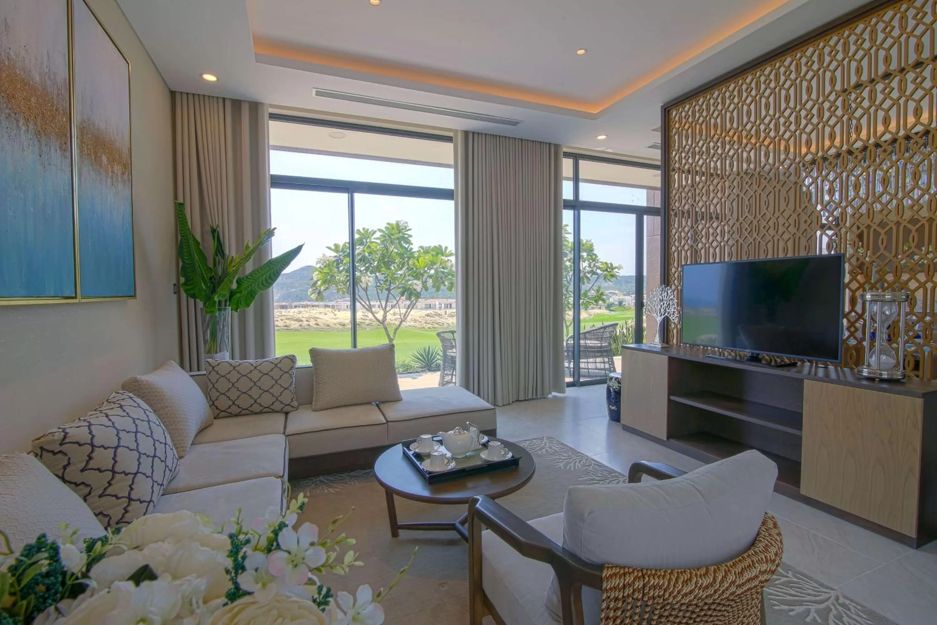 Living room in Wyndham Grand KN Paradise Cam Ranh