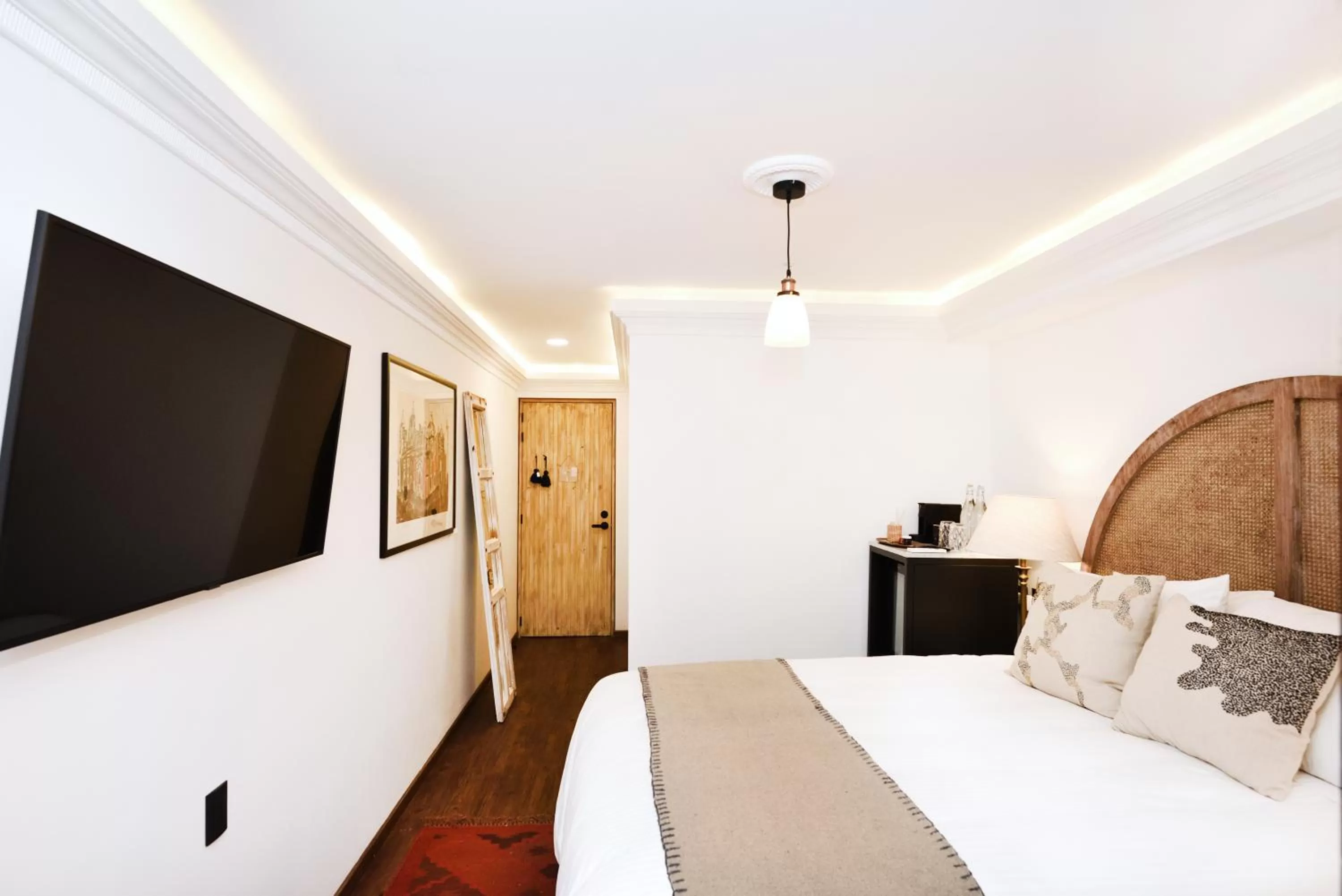 Bed in Orchid House Mexico City