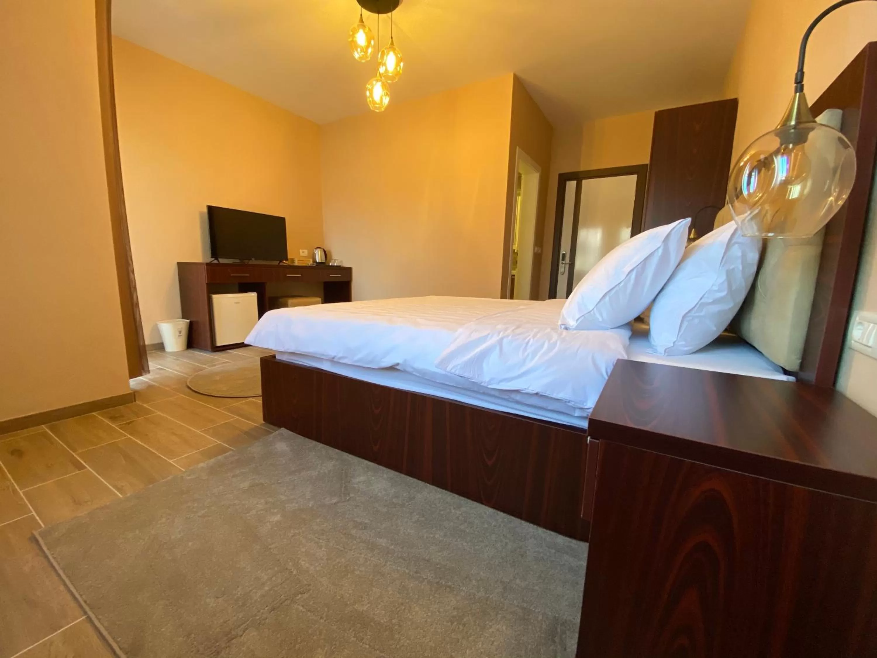 Bed in Hotel Kolonja's