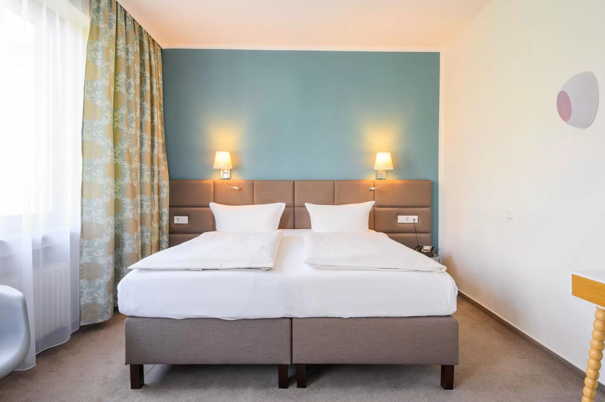 Bed in Hotel Kaspar Garni