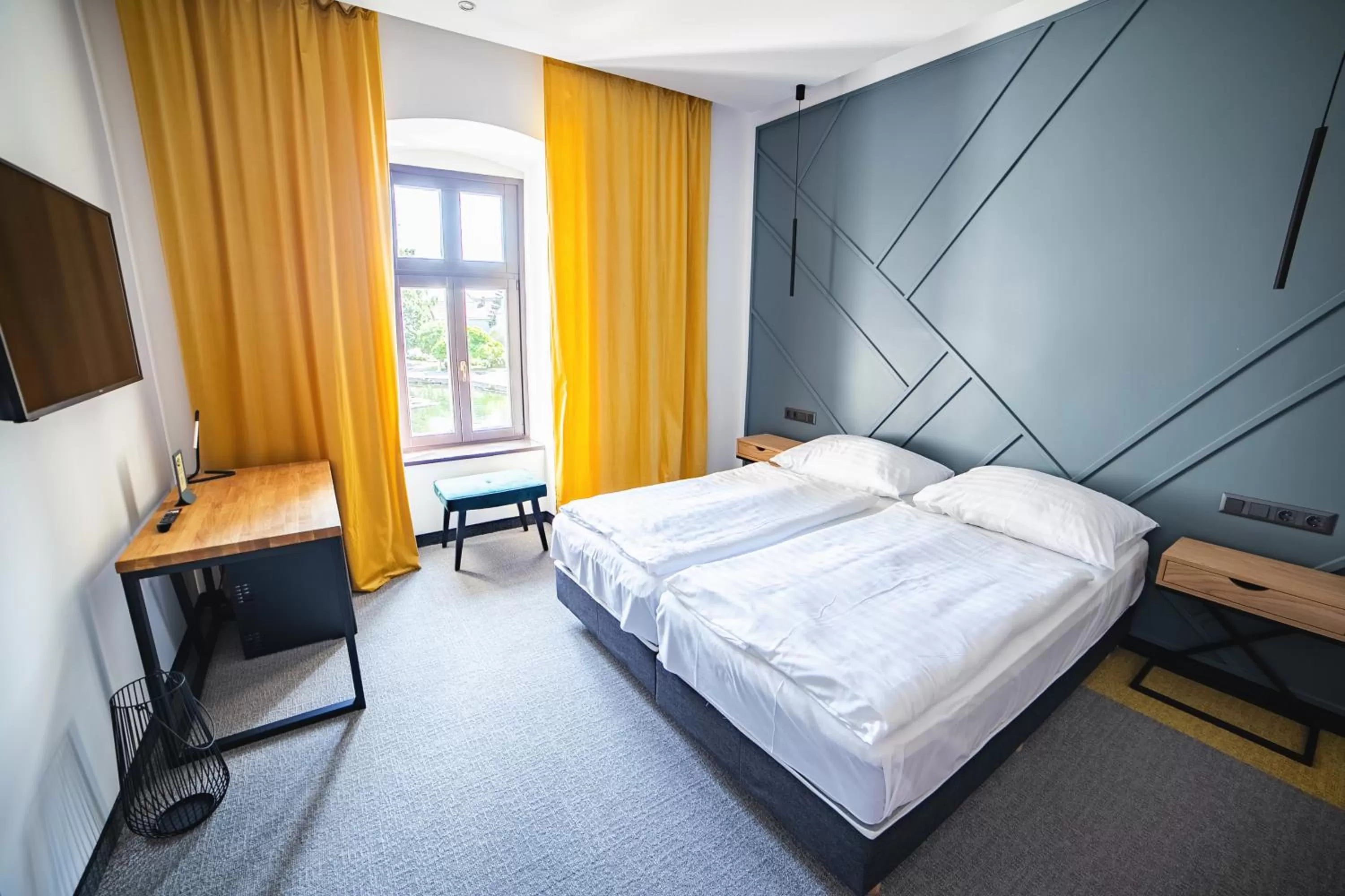 Bed in Hotel Gabriella