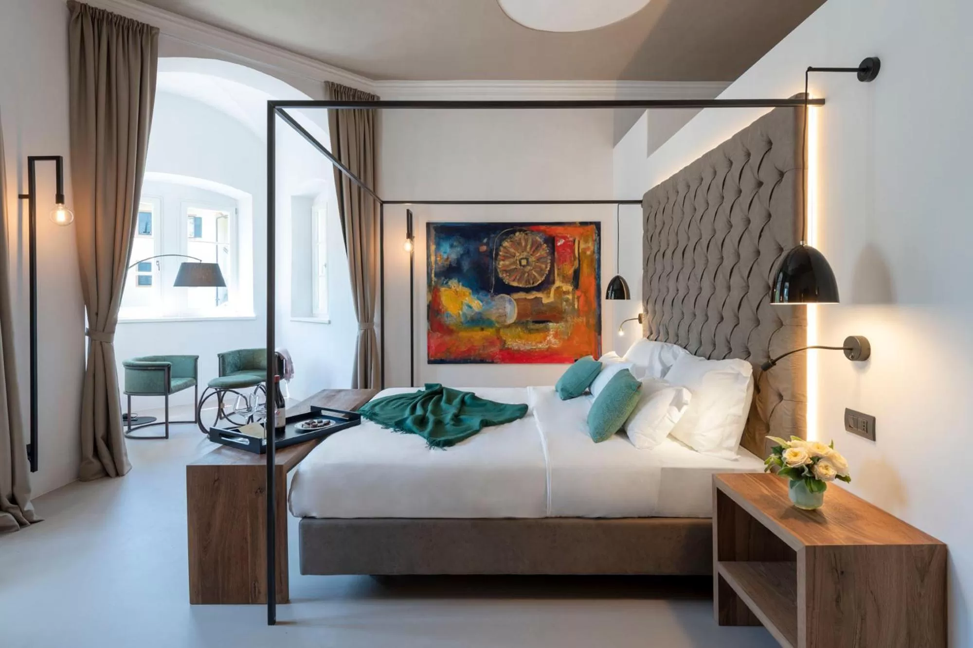 Bedroom, Bed in Castel Hörtenberg