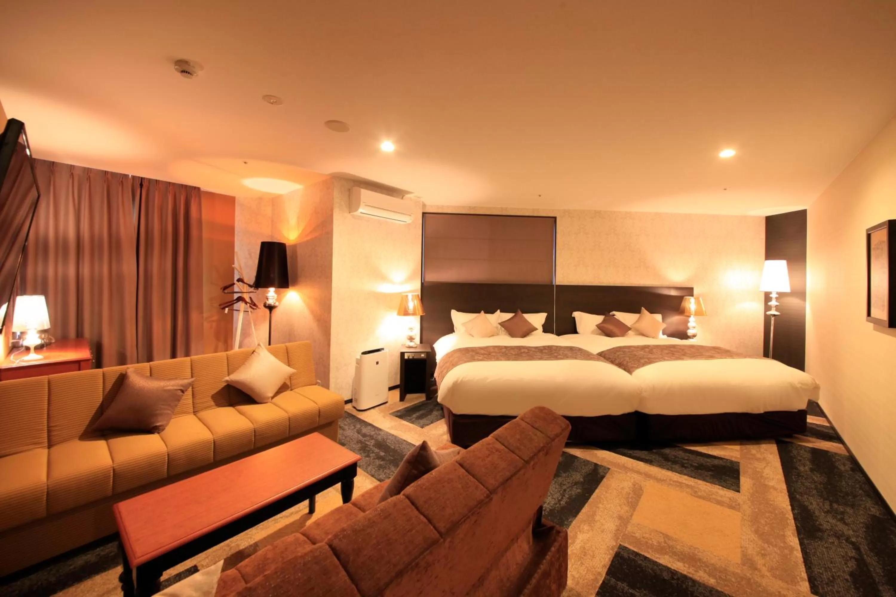 Photo of the whole room, Bed in Centurion Hotel & Spa Kurashiki Station