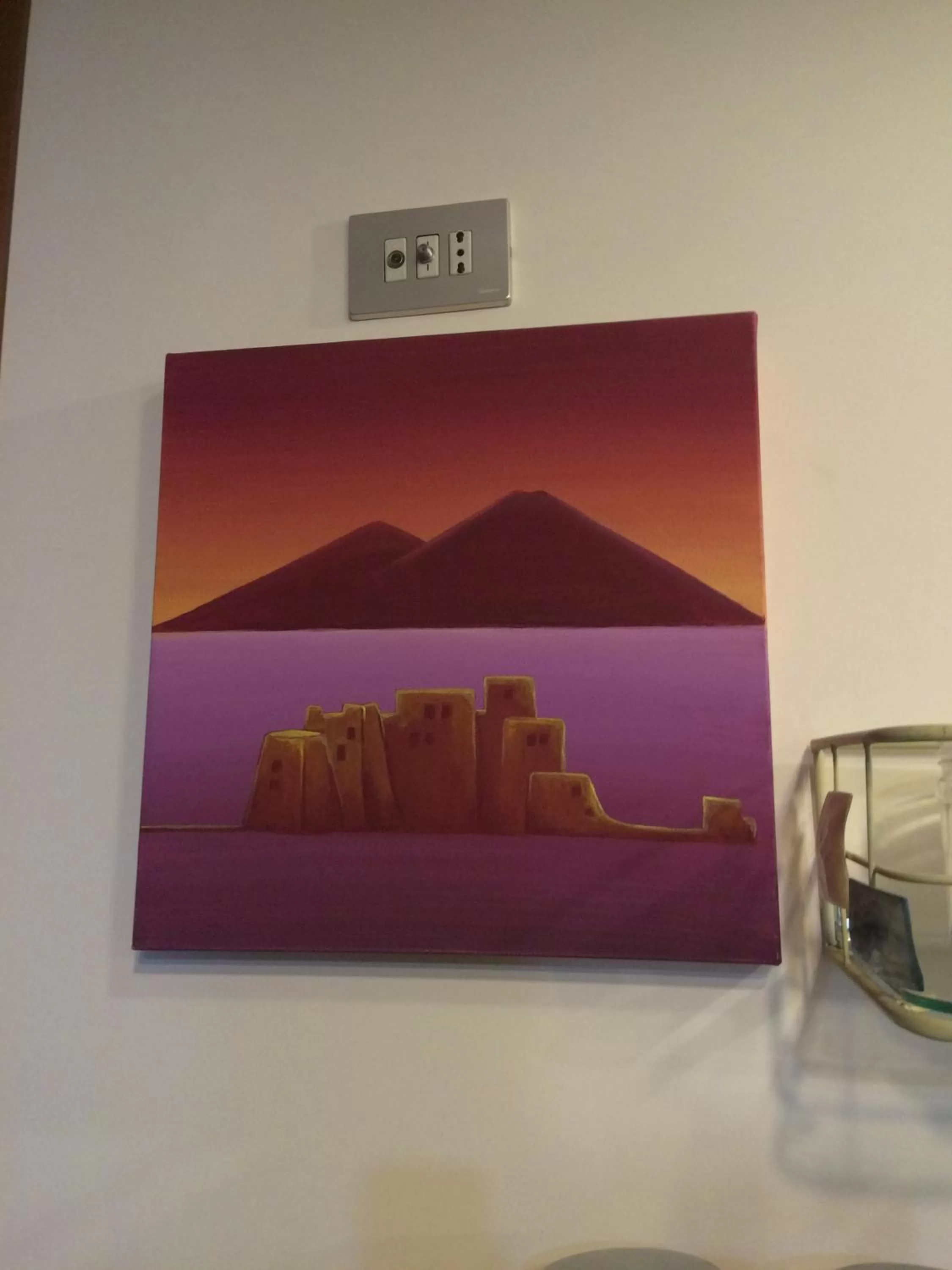 Living room, Bed in B&B Casamiranapoli