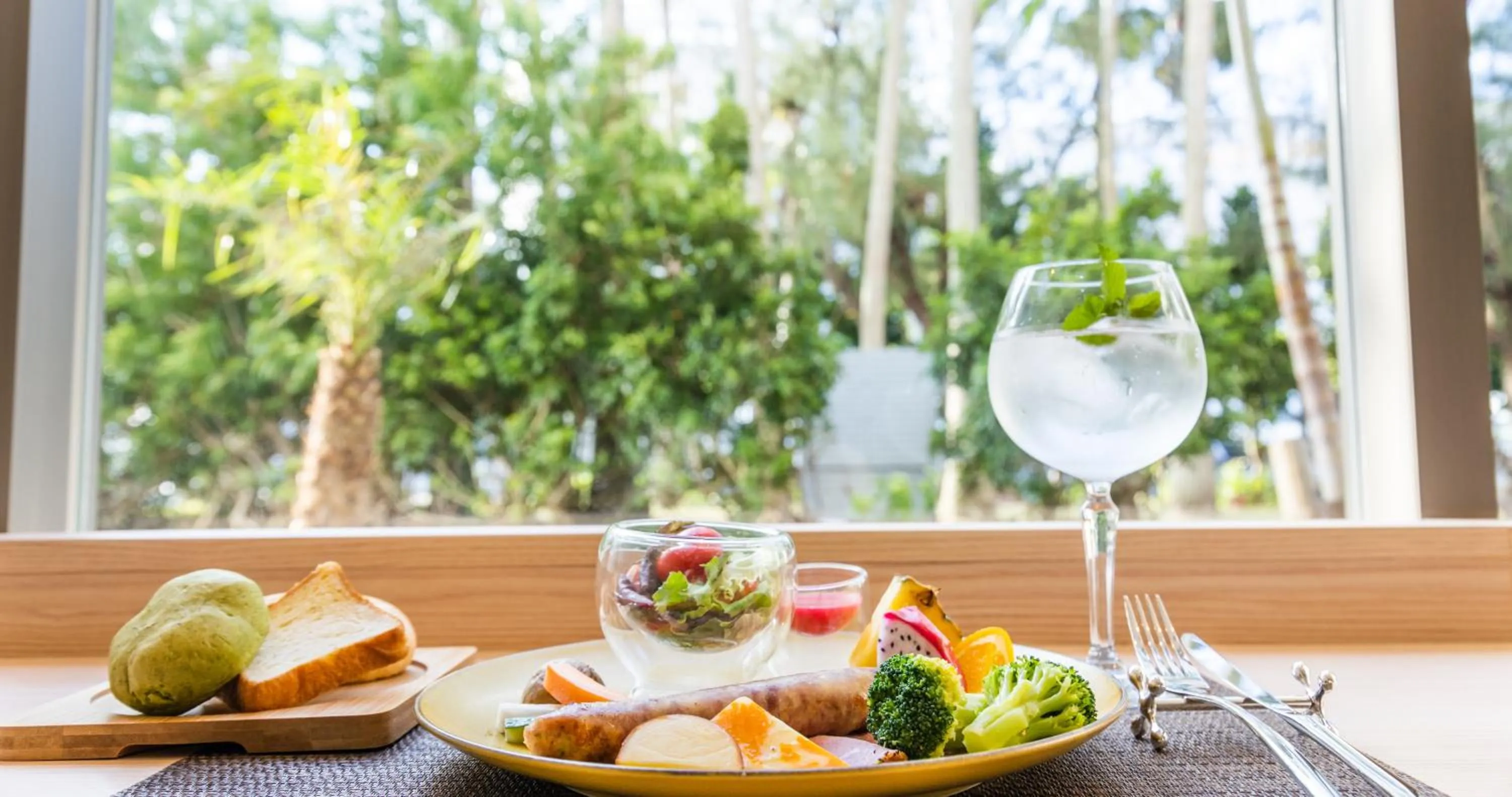 Breakfast in HOTEL SANSUI NAHA Ryukyu Onsen Naminoue-No-Yu