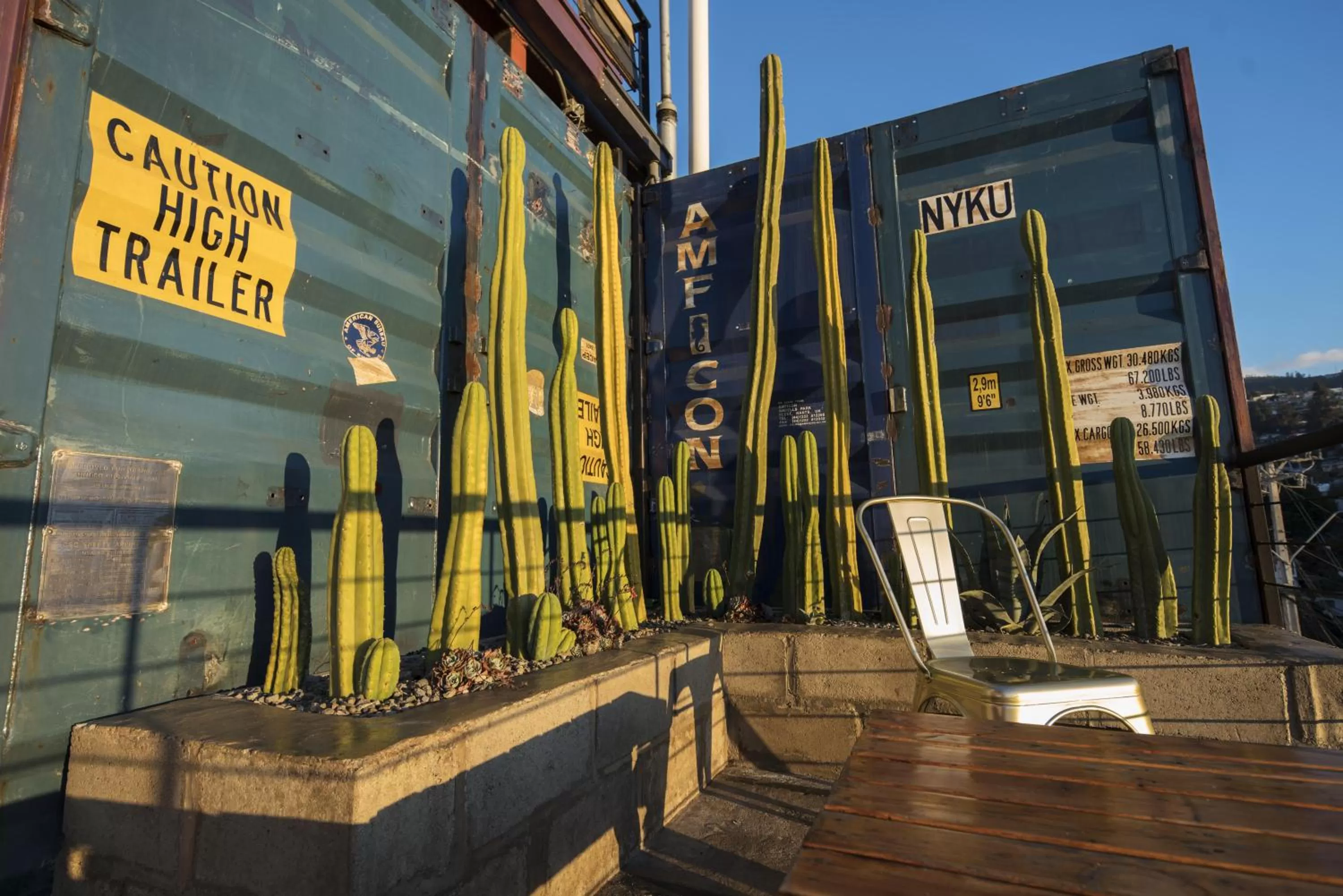 Garden in Hotel Winebox Valparaiso