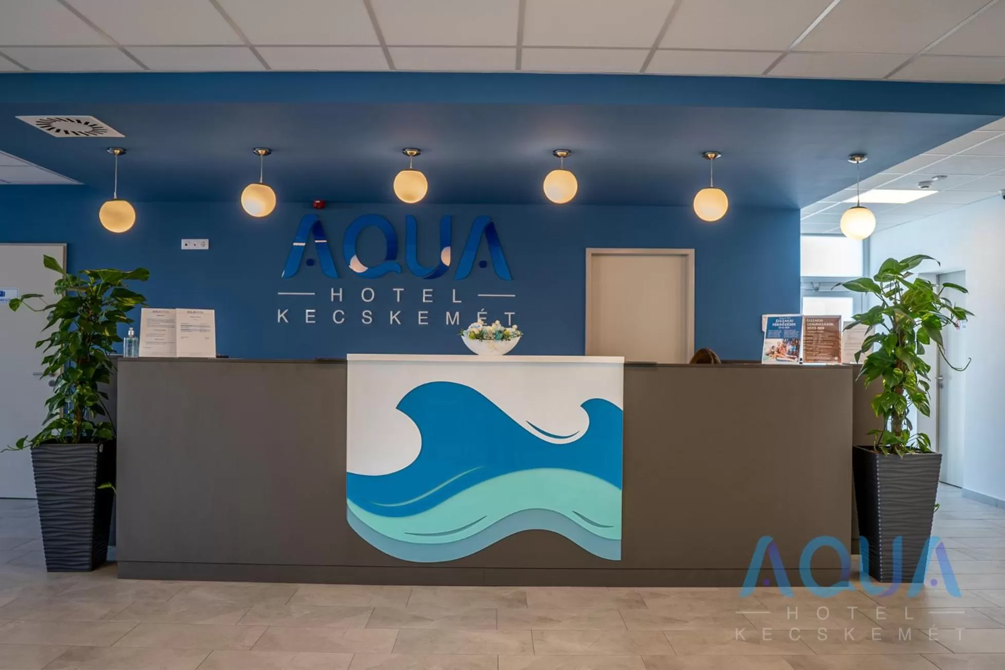 Lobby or reception in Aqua Hotel