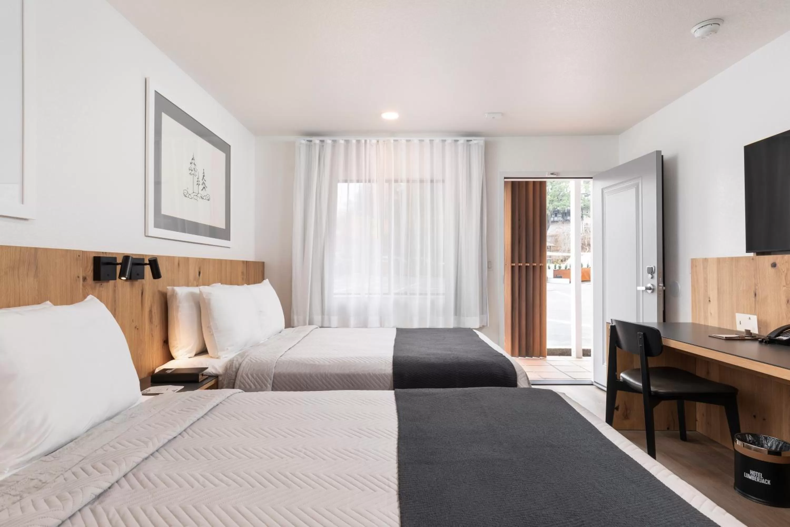 Bed in Hotel Lumberjack - Sonora