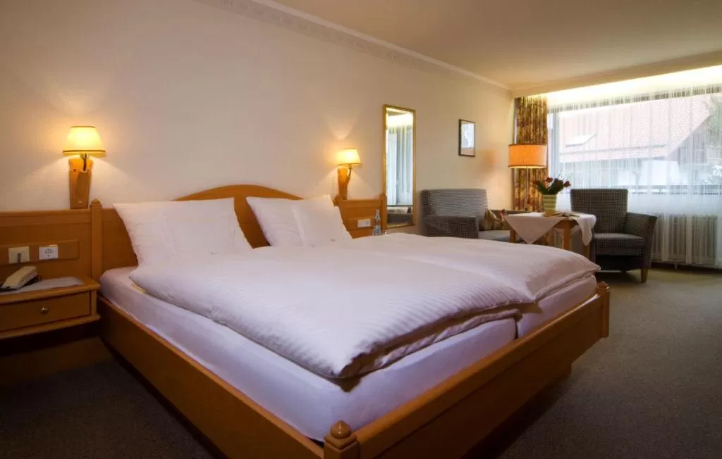 Bed in Gästehaus Huber - Hotel Garni