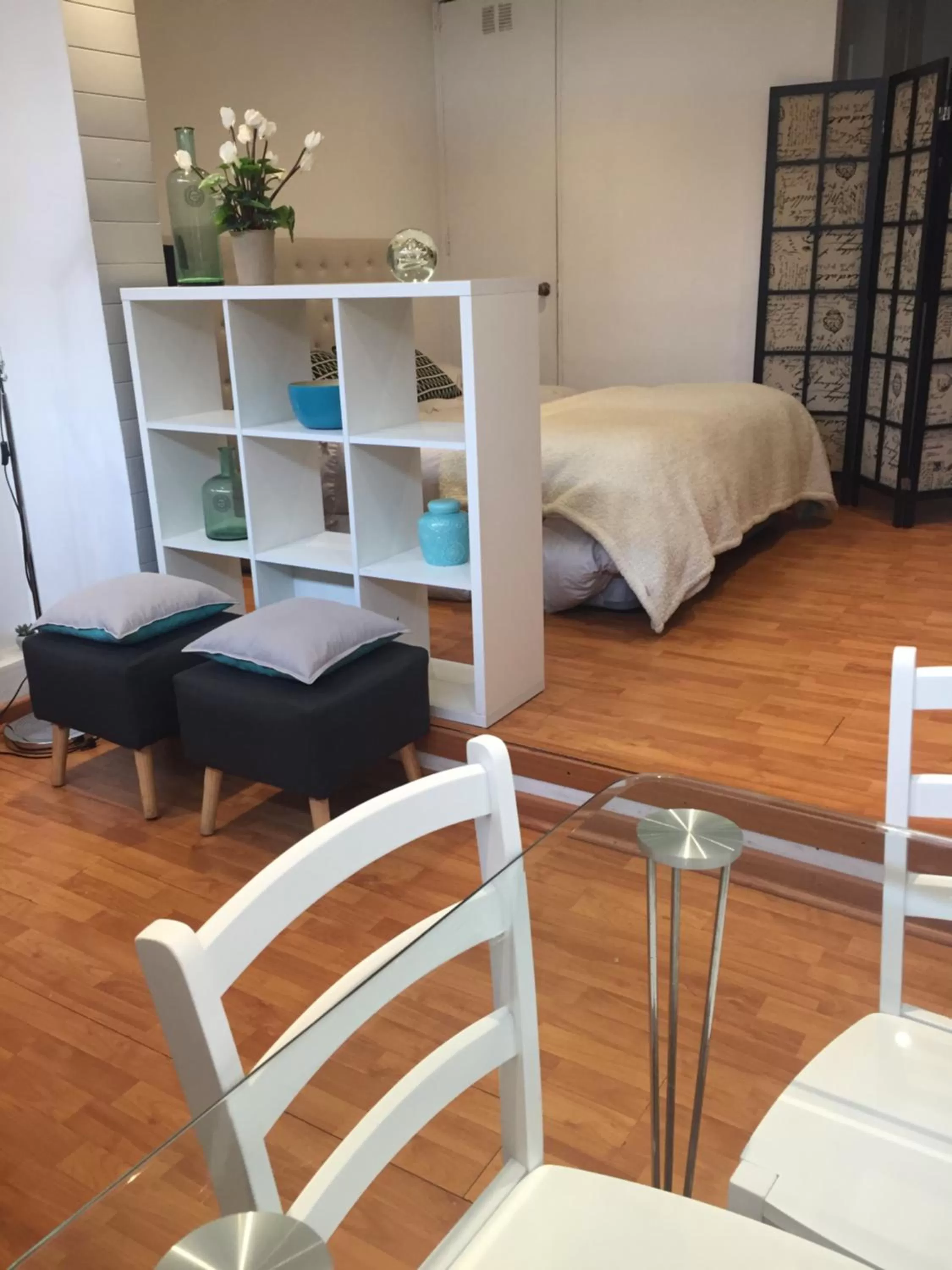 Decorative detail, Bed in Rent apart Las Condes