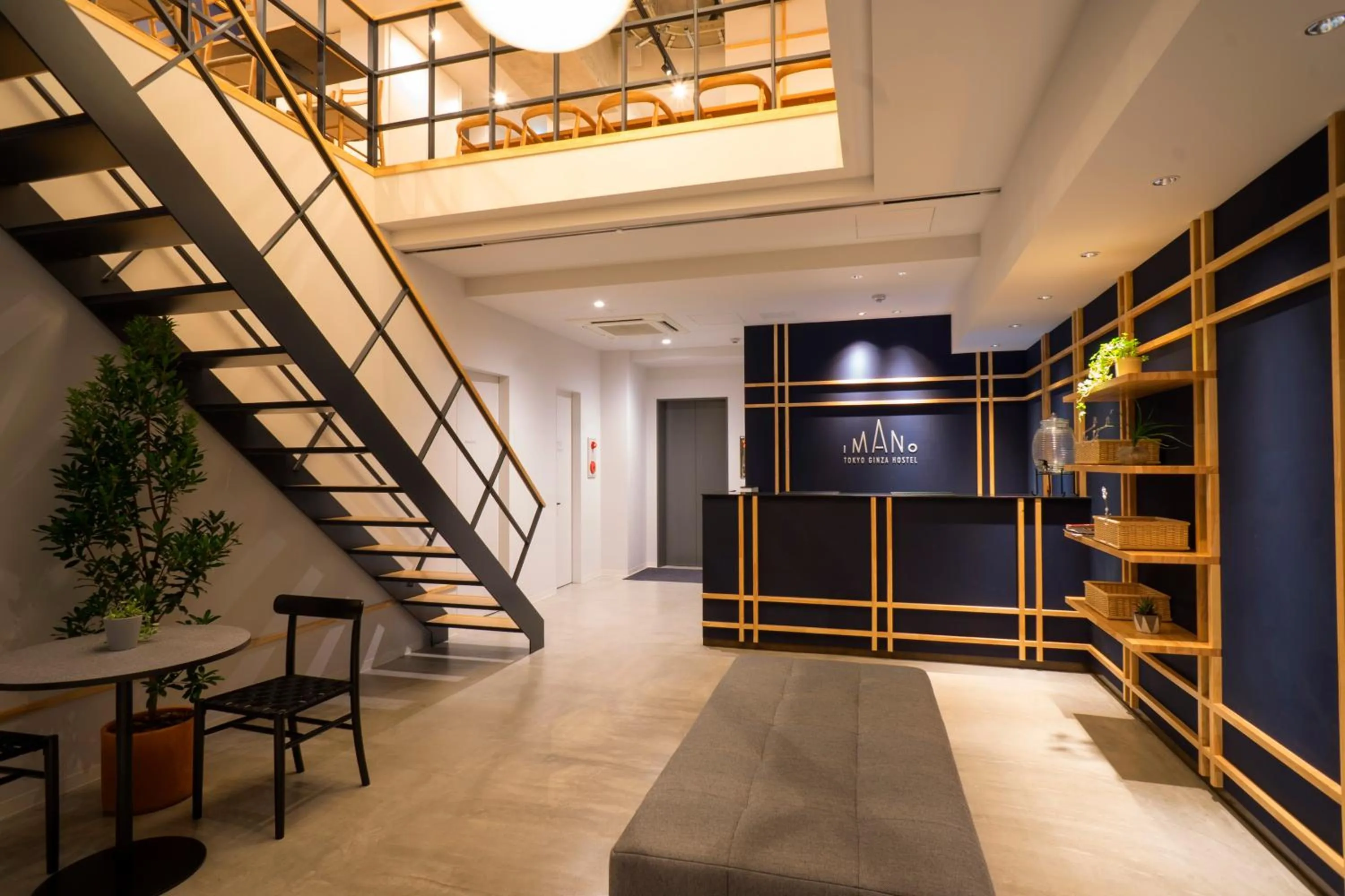 Lobby or reception in Imano Tokyo Ginza Hostel