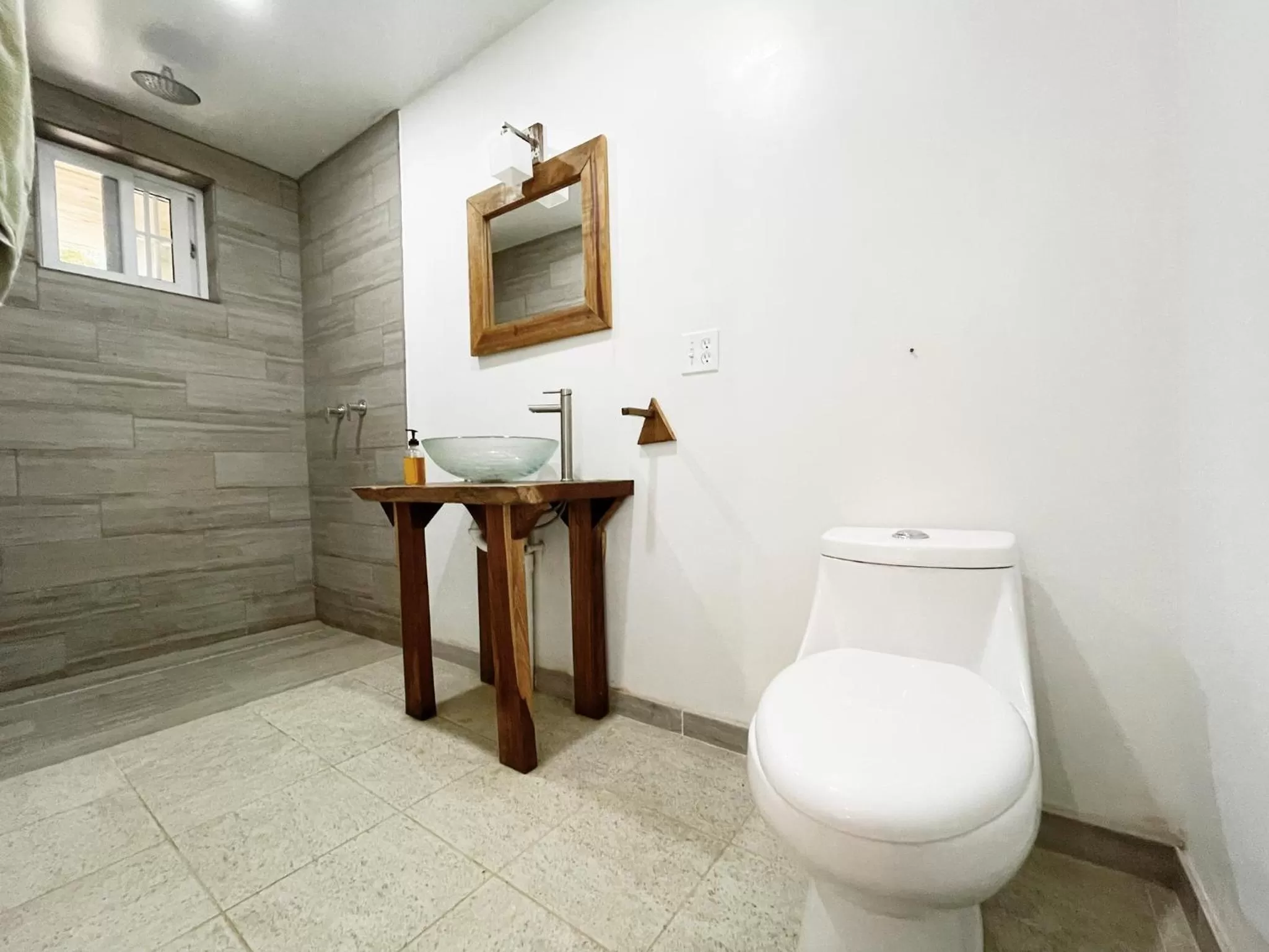 Bathroom in Bird Island Bungalows