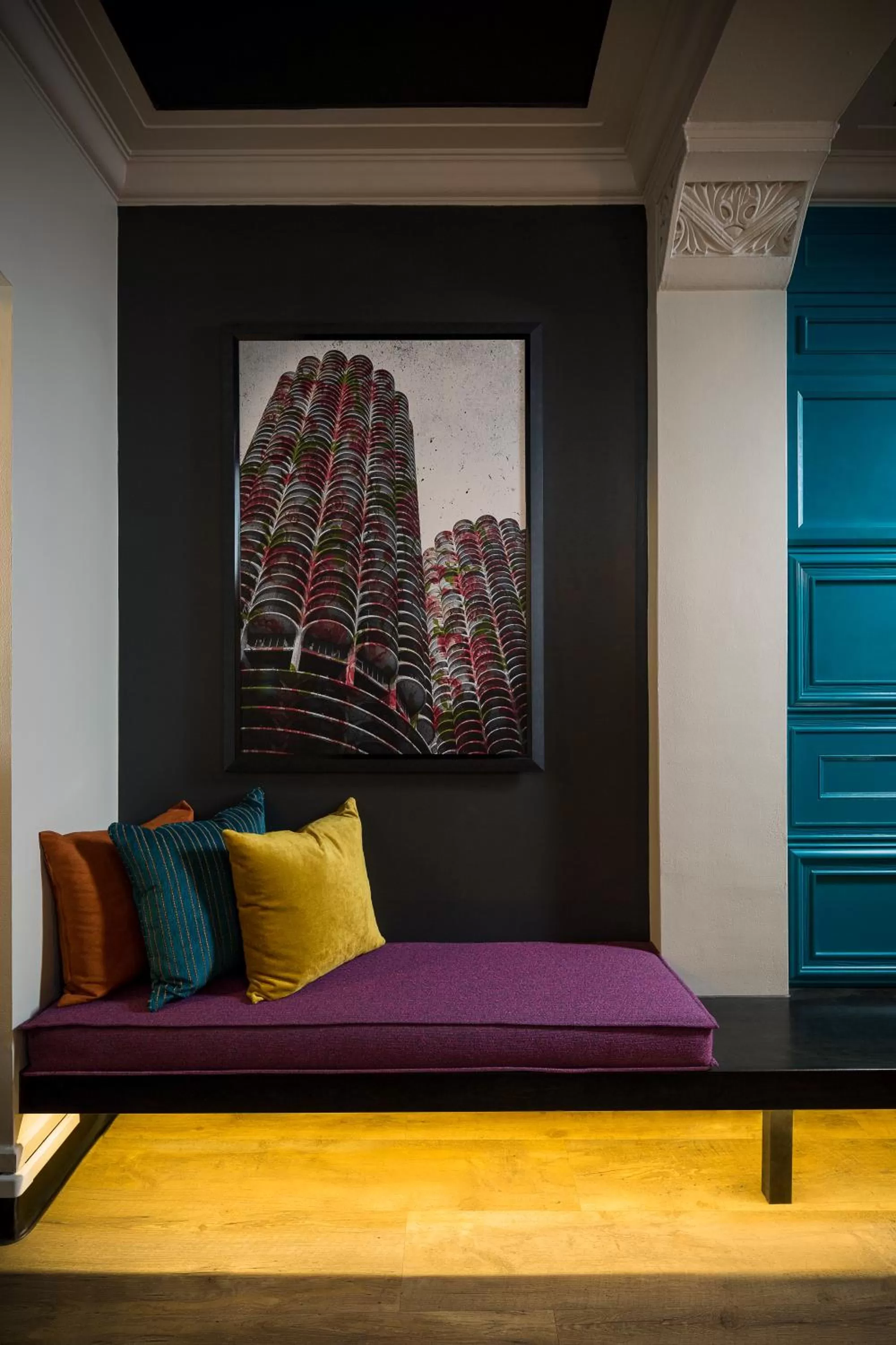 Decorative detail, Bed in City Suites Hotel