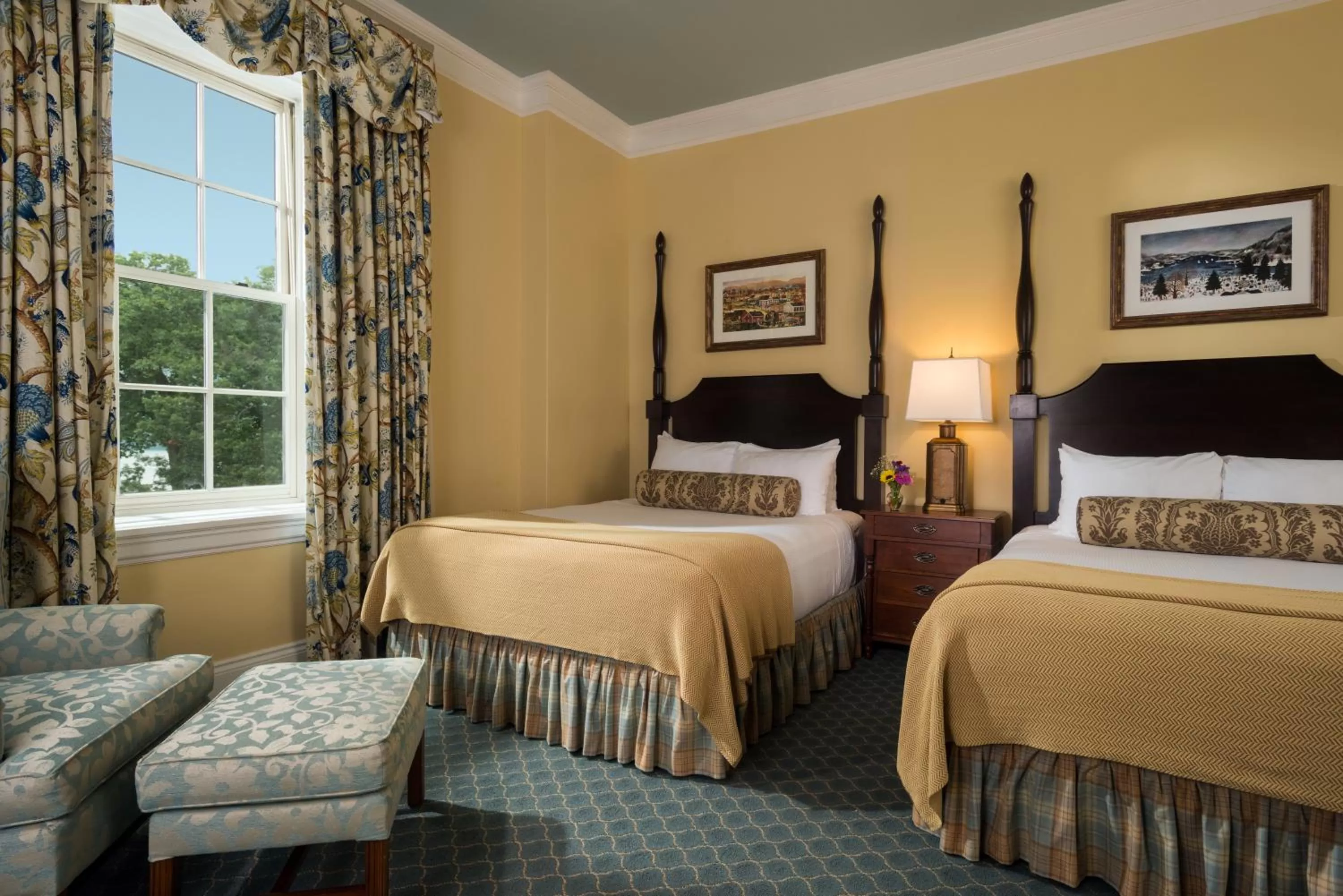 Bed in The Otesaga Resort Hotel