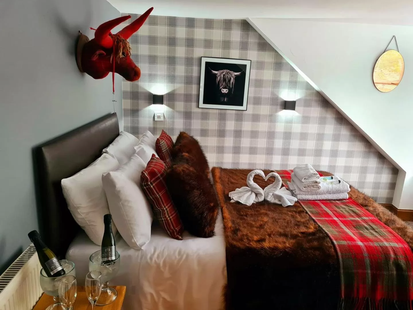 Bed in The Coylet Inn by Loch Eck