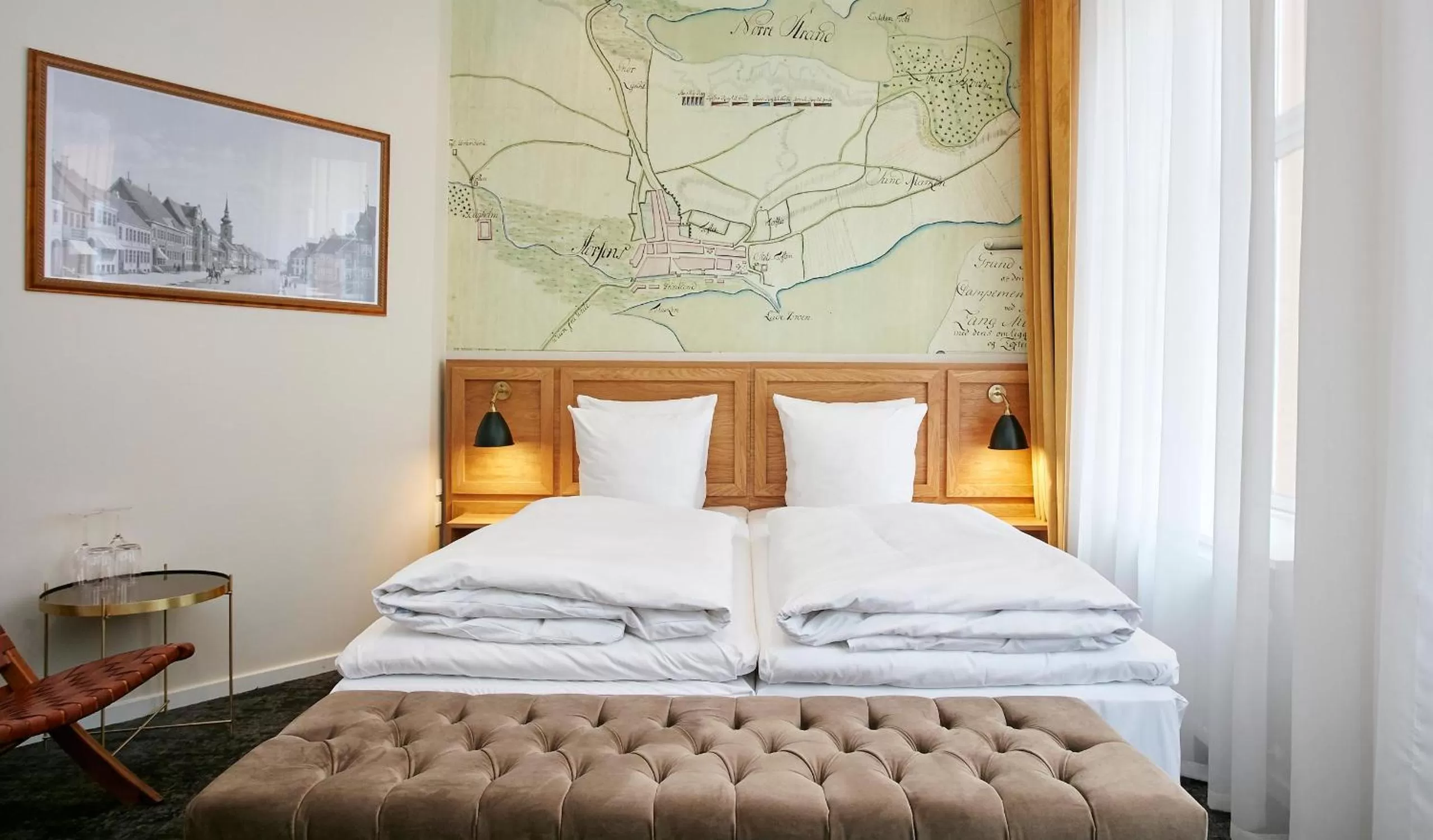 Bed in Jørgensens Hotel