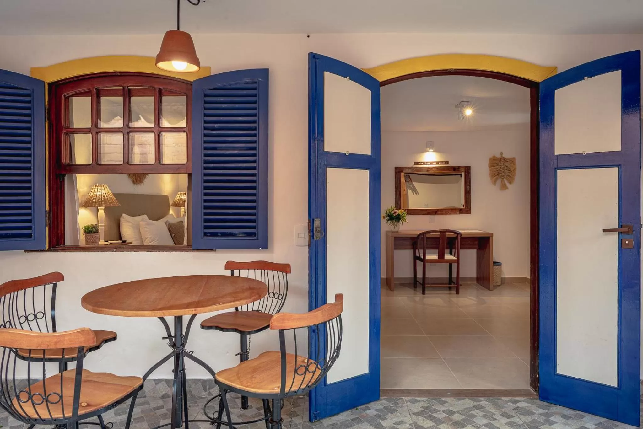 Seating area in Pousada Blanca Mar