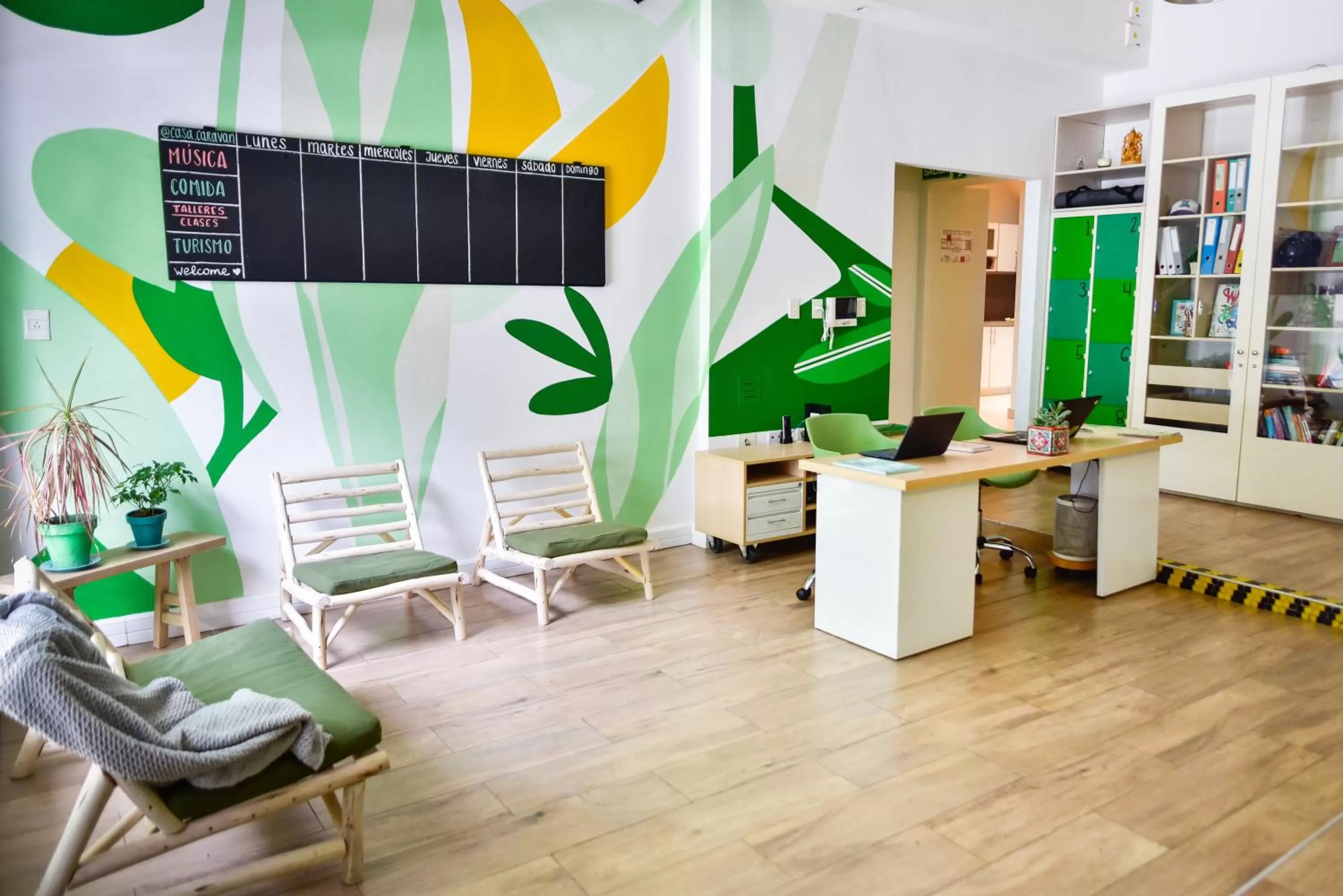 Lobby or reception, Seating Area in Casa Caravan - Plant Based Concept House