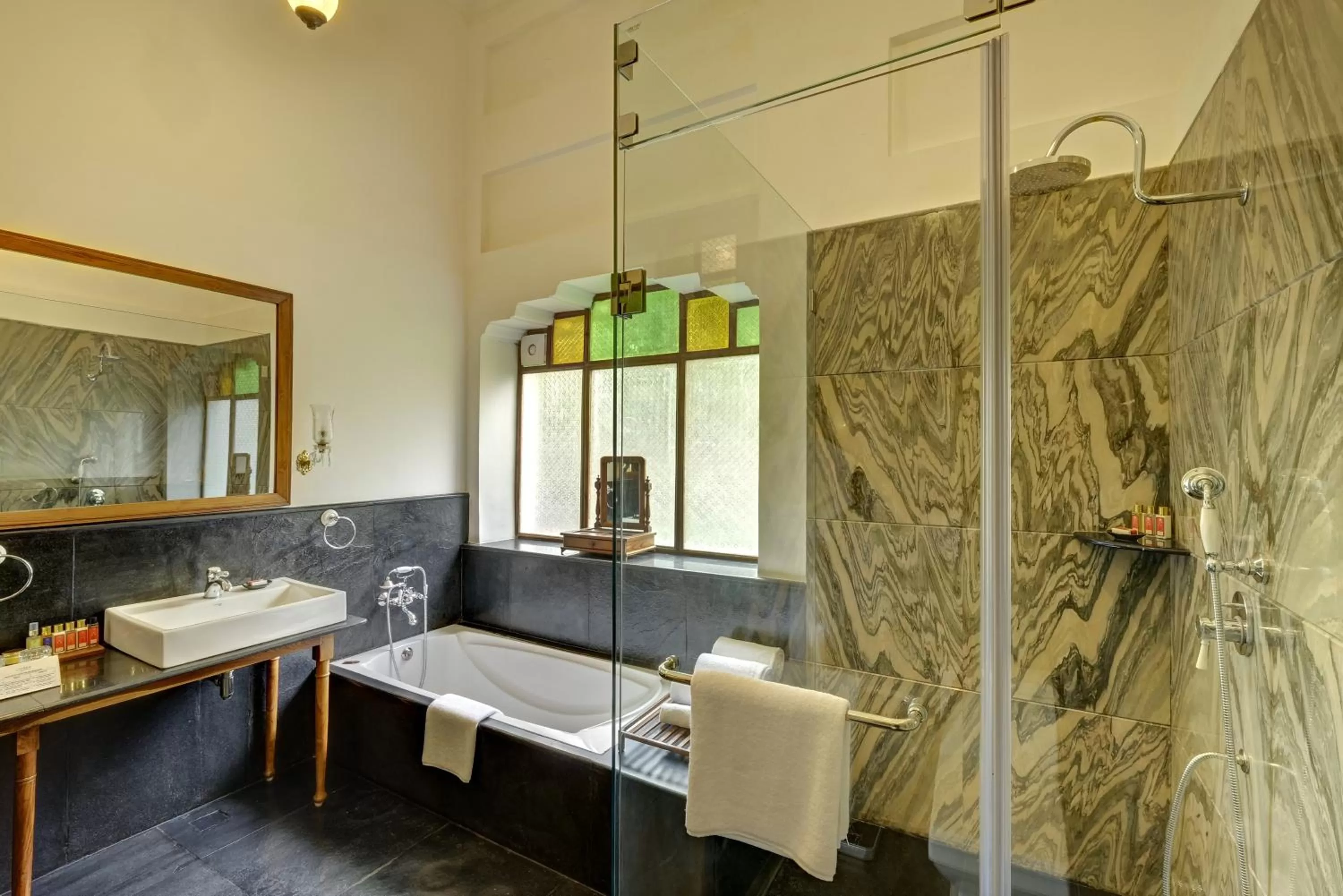 Bathroom in lebua Lucknow