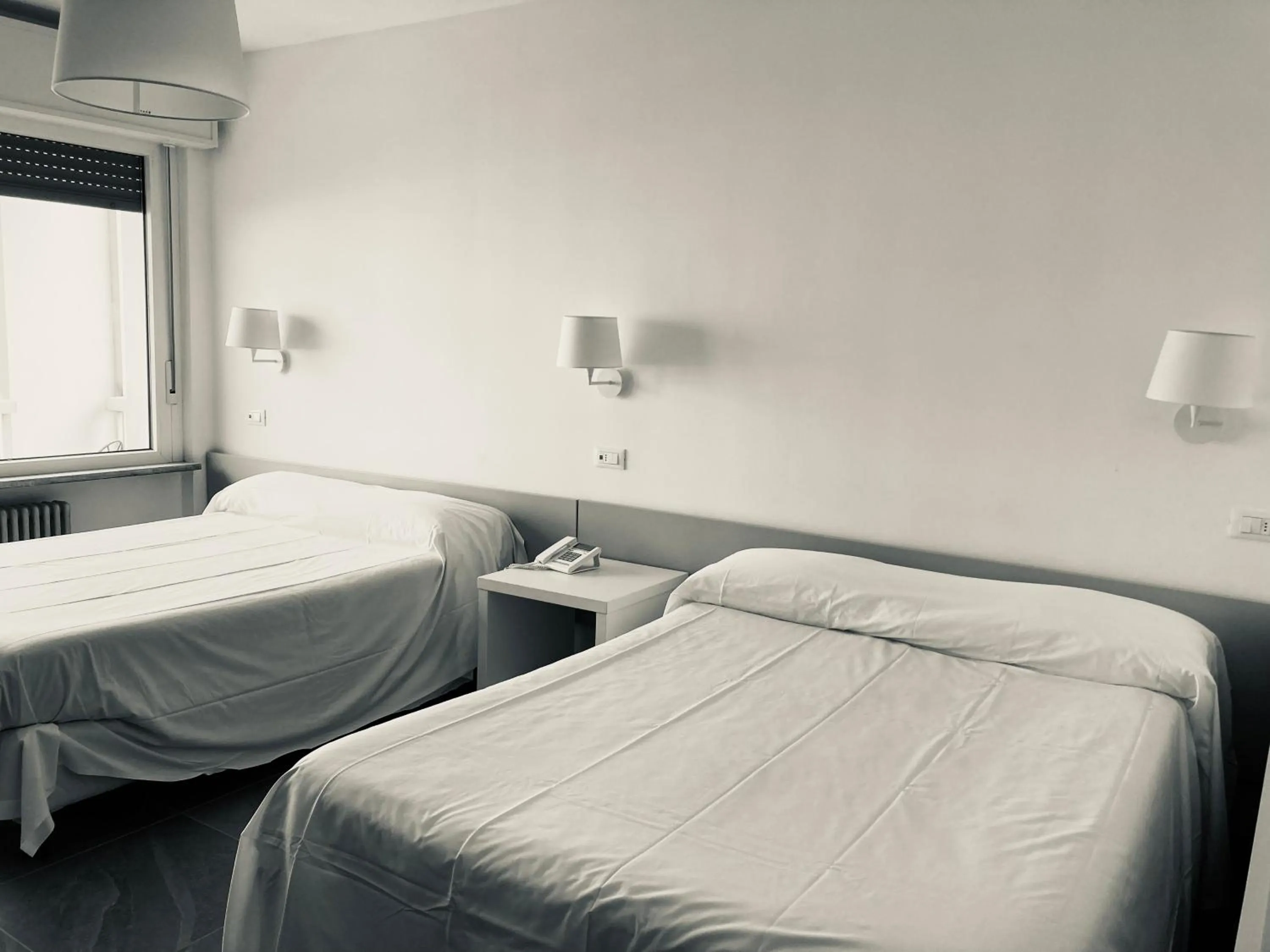 Bed in Hotel Ghironi