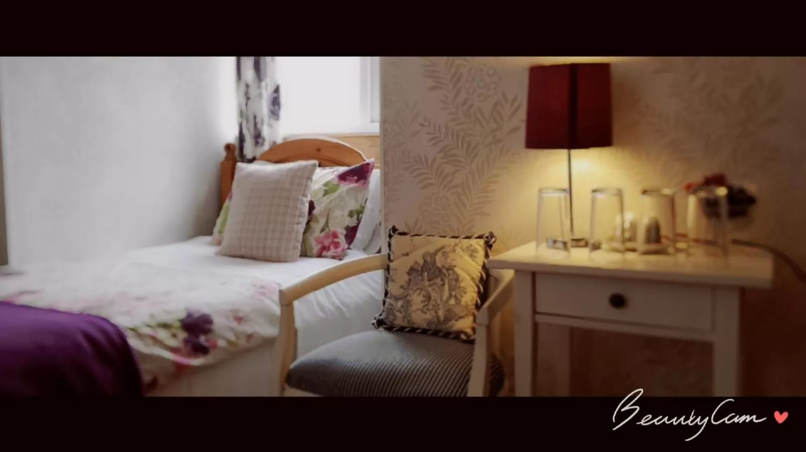 Decorative detail, Bed in Adams Guest House