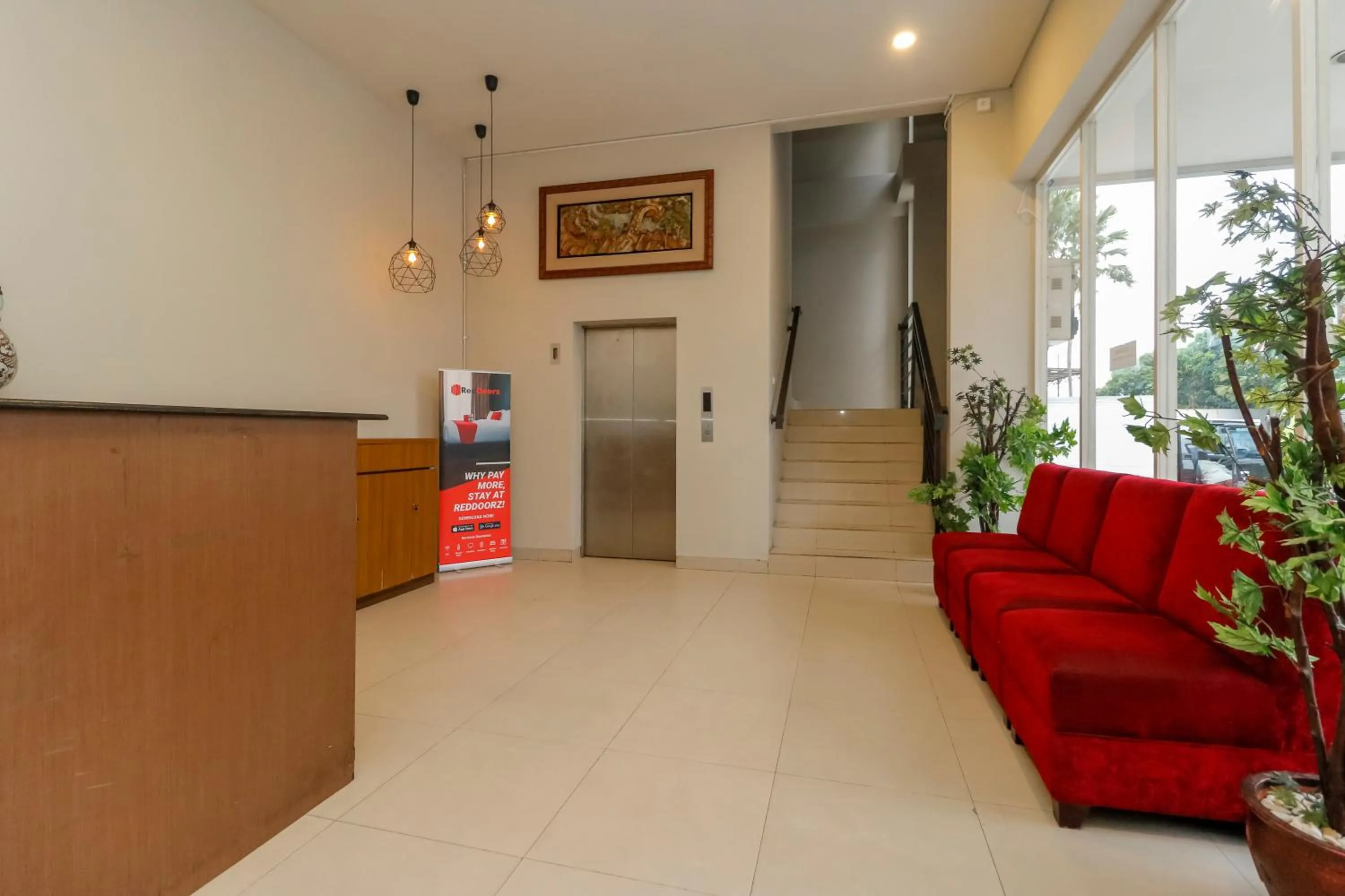 Lobby or reception in RedDoorz Plus @ Kapuk Business Park