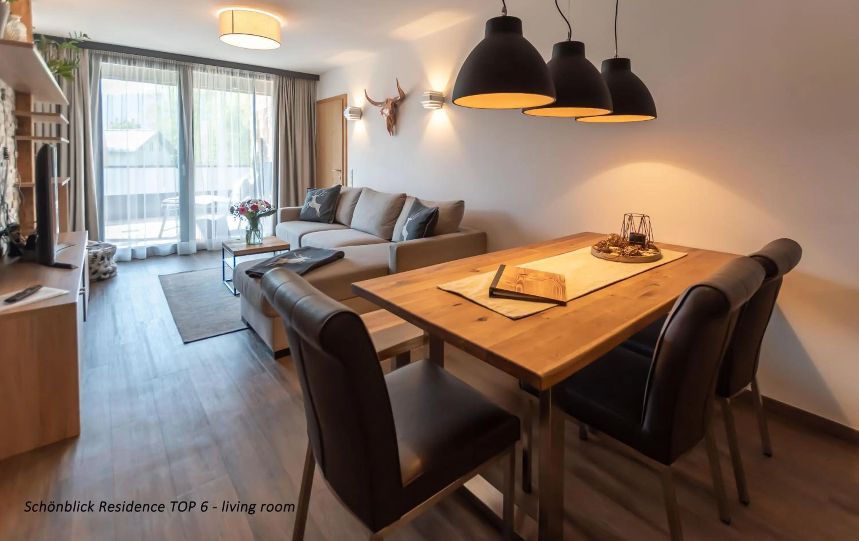 Living room, Dining Area in Schönblick Residence - Absolut Alpine Apartments