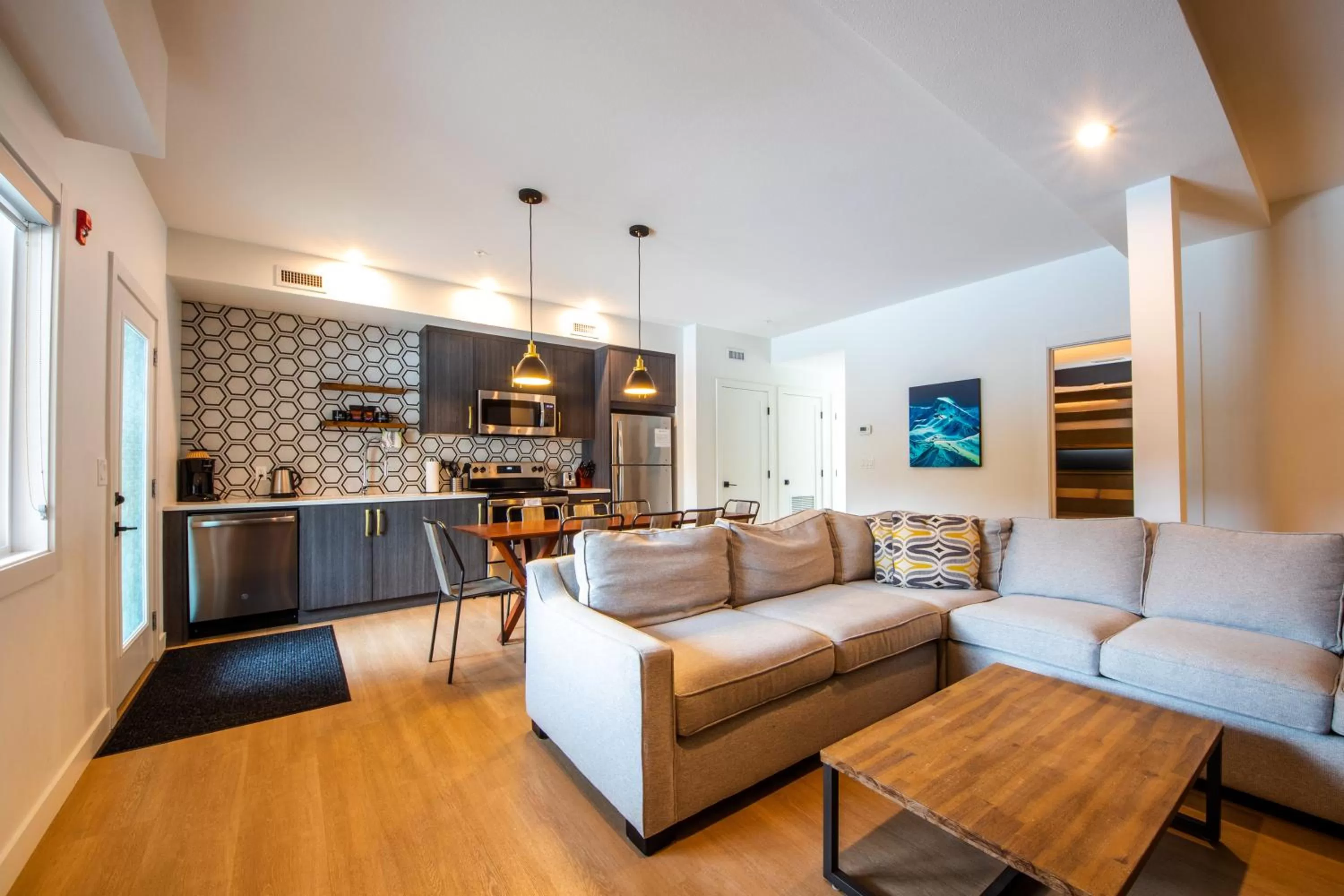 Living room in Basecamp Resorts Revelstoke
