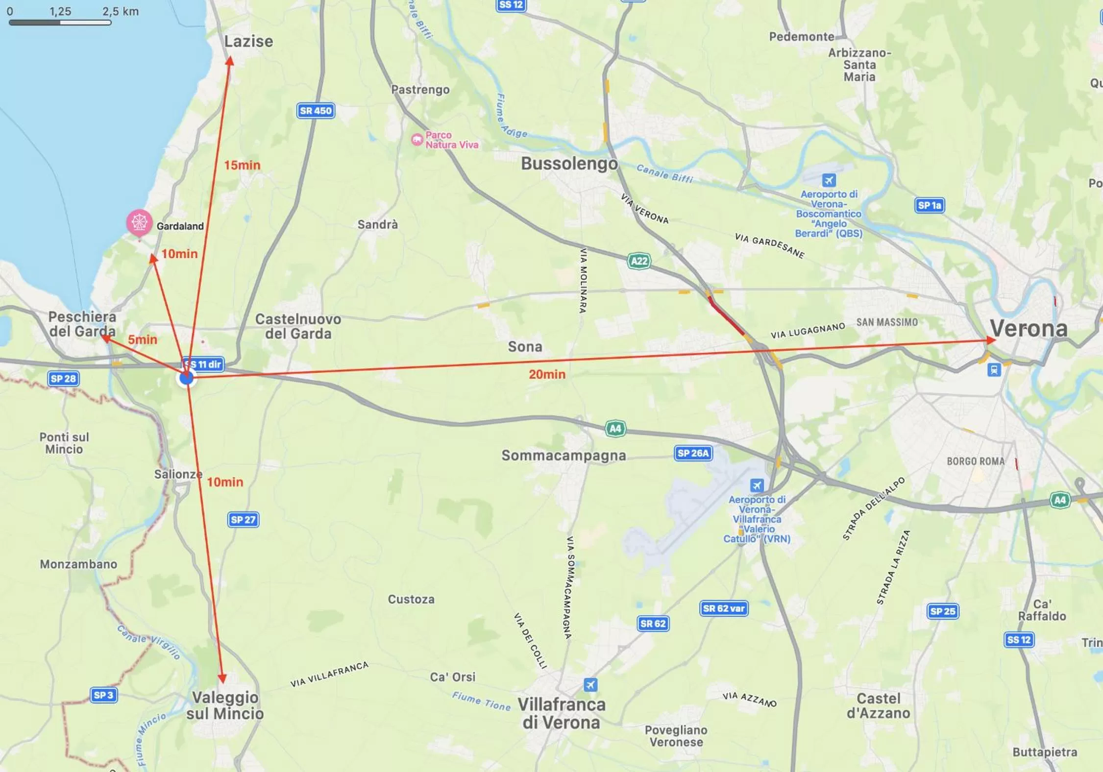 Nearby landmark in Bed and Breakfast Le Giale