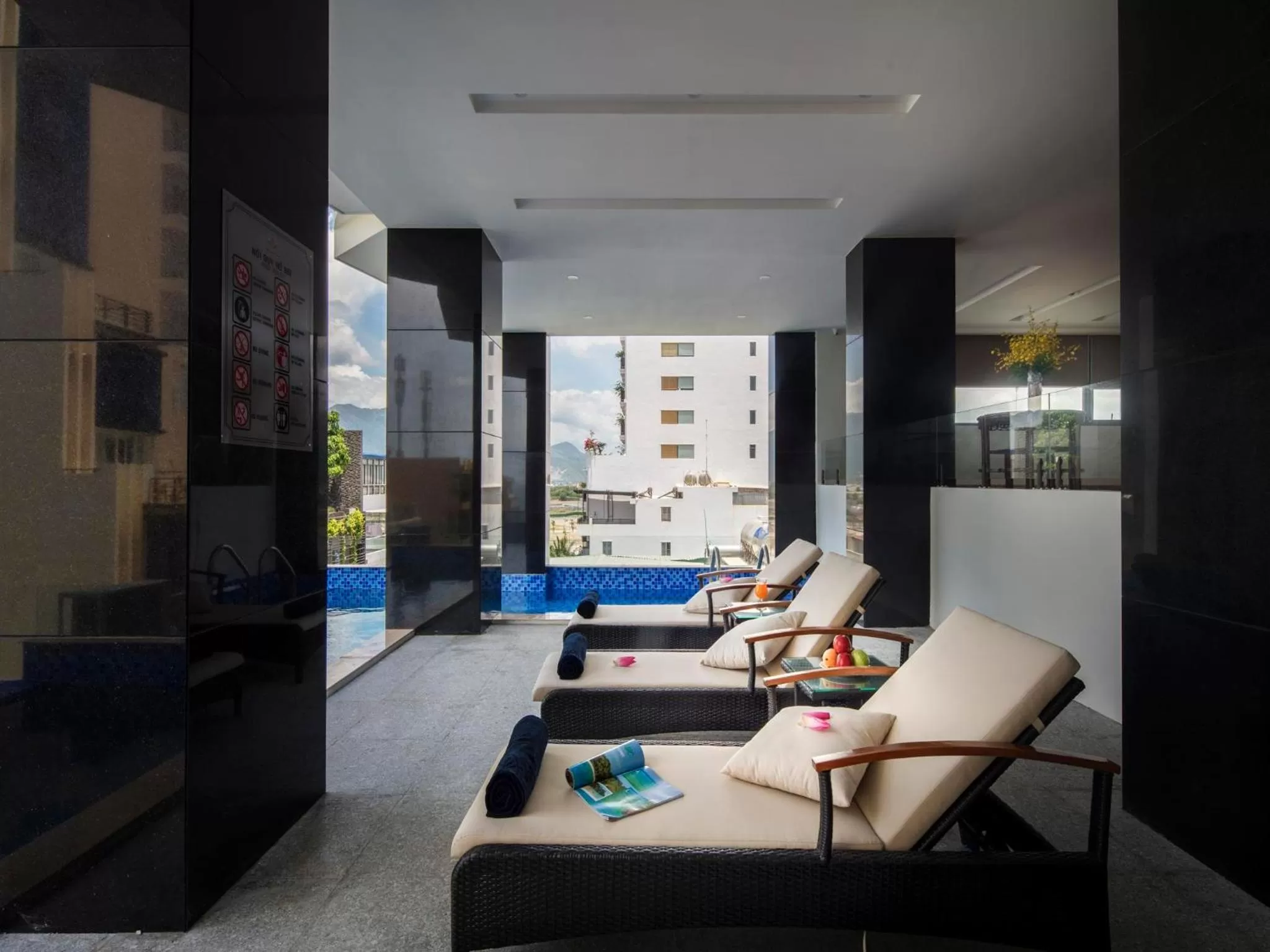 Swimming pool, Bed in Red Sun Nha Trang Hotel