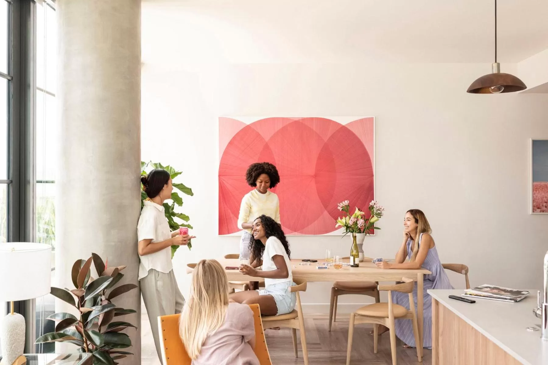 Communal lounge/ TV room in ROOST Tampa