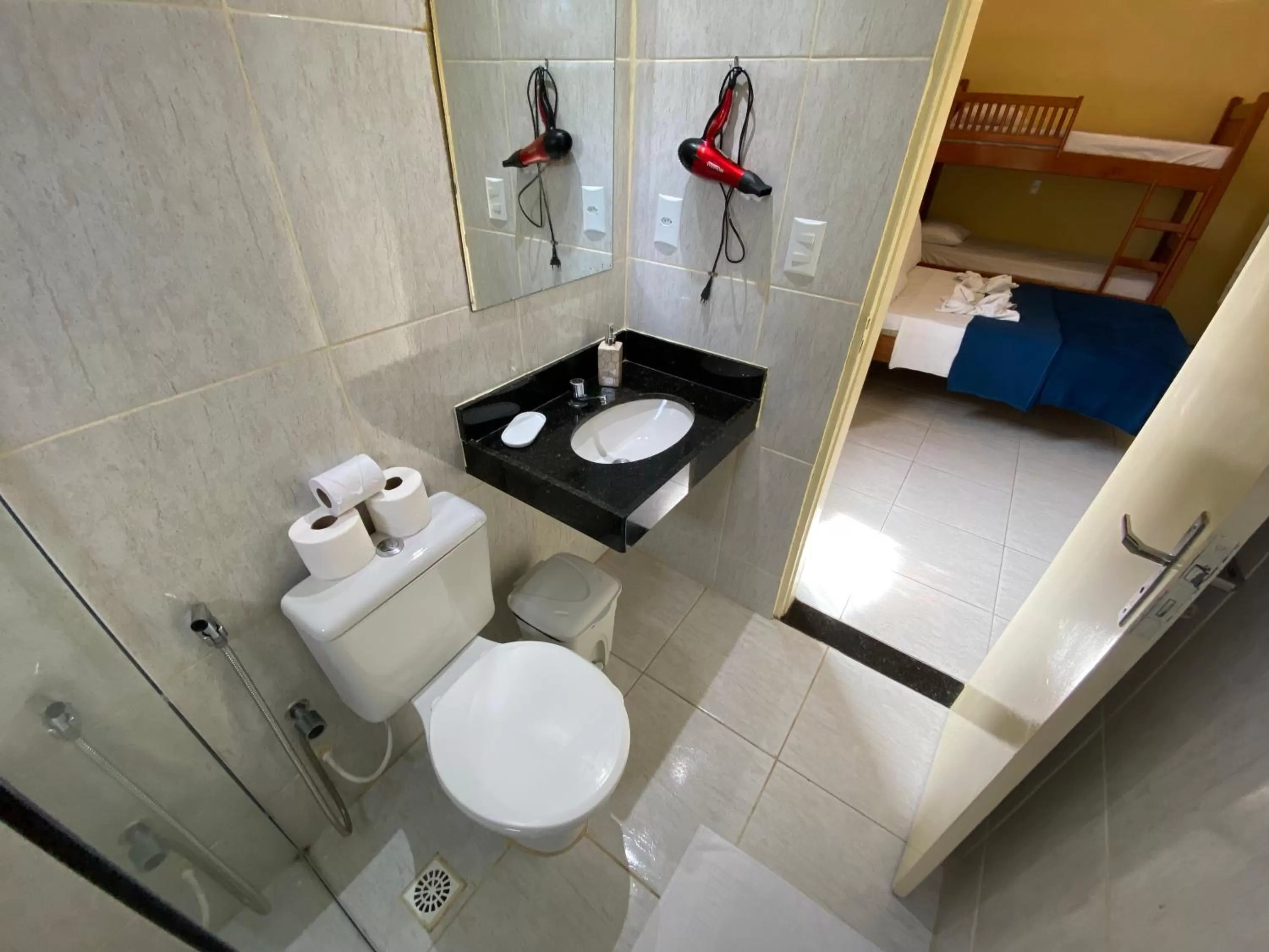 Bed in Refúgio Pousada Fortaleza