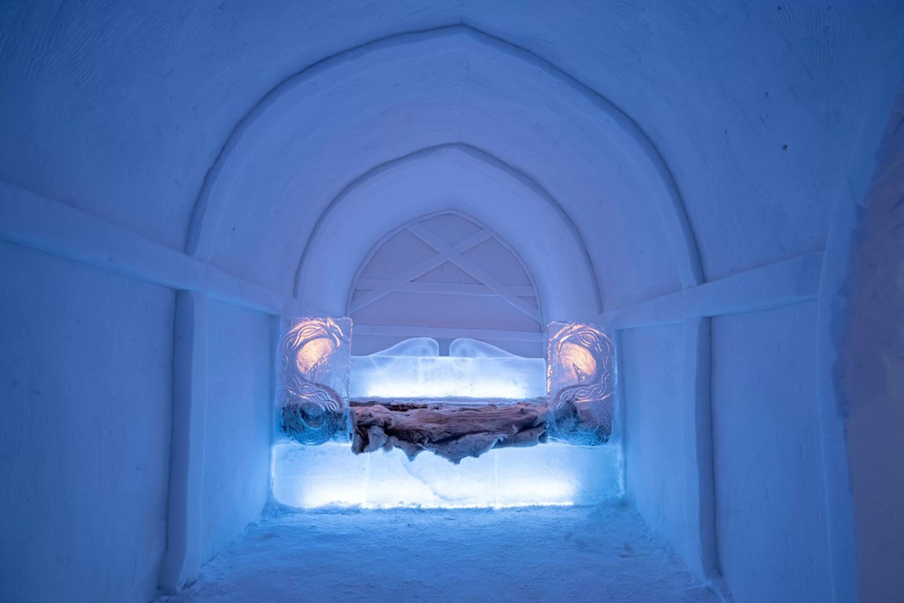 Bedroom, Bed in Sorrisniva Igloo Hotel