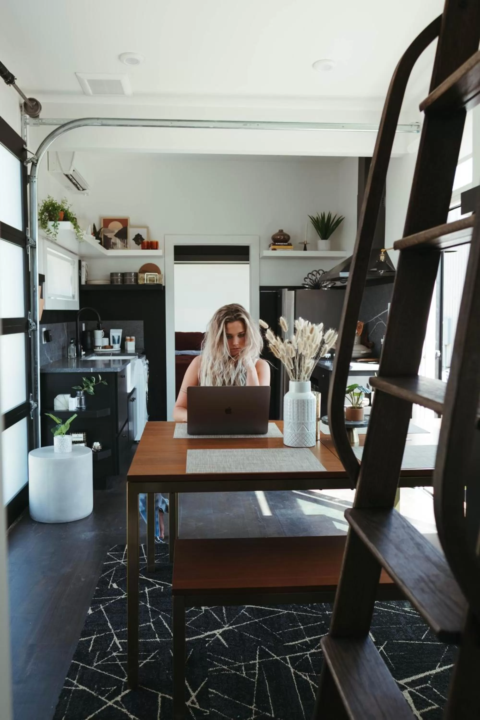 People in Ironwood Grove, Tiny House Hotel