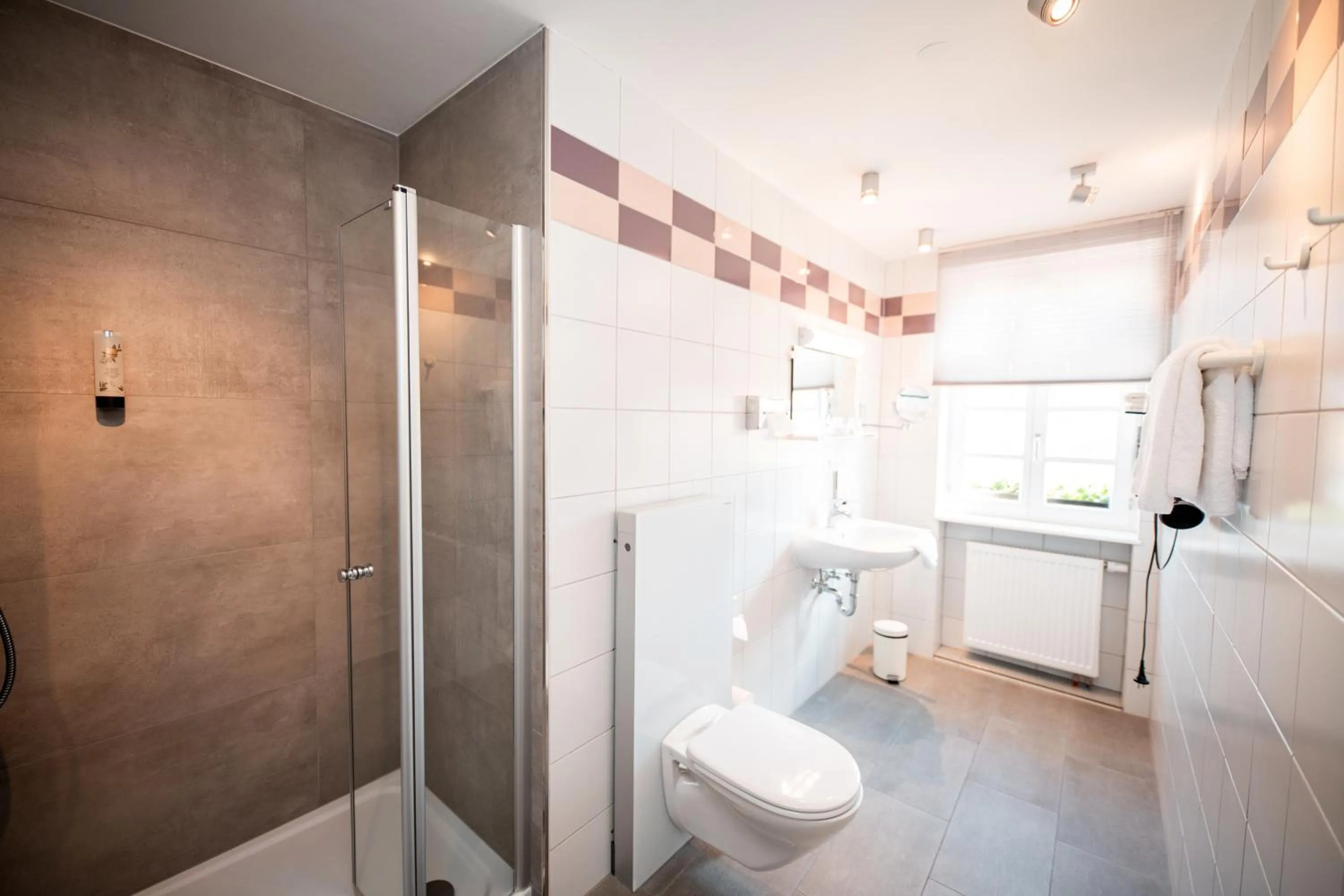 Shower in Hotel Tuchhaus