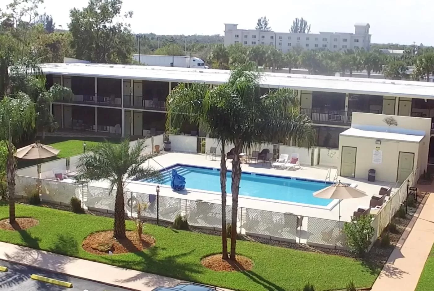 Pool view in At Home Inn - Fort Pierce